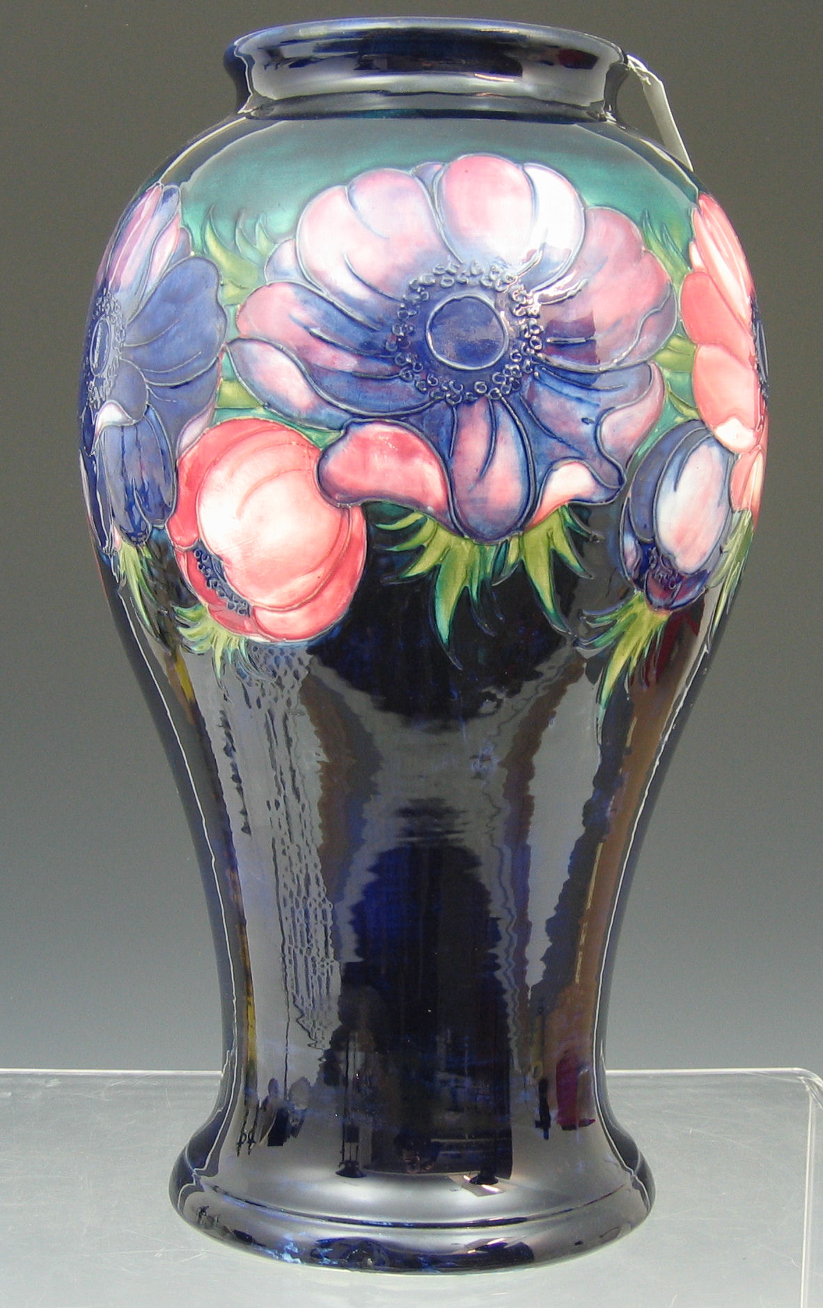 A large Moorcroft baluster vase,