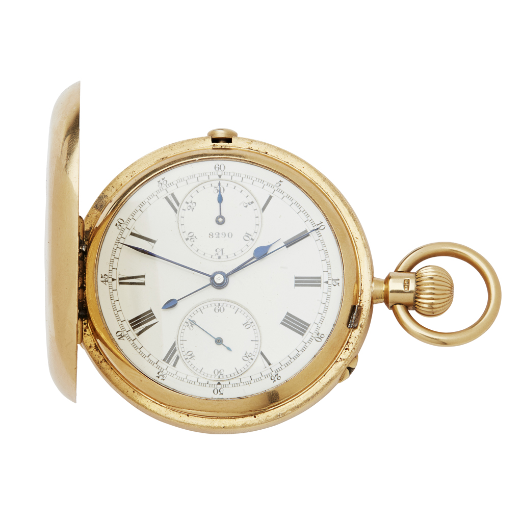 ARMY & NAVY CO-OPERATIVE STORES LONDON - An 18ct gold hunter cased pocket watch