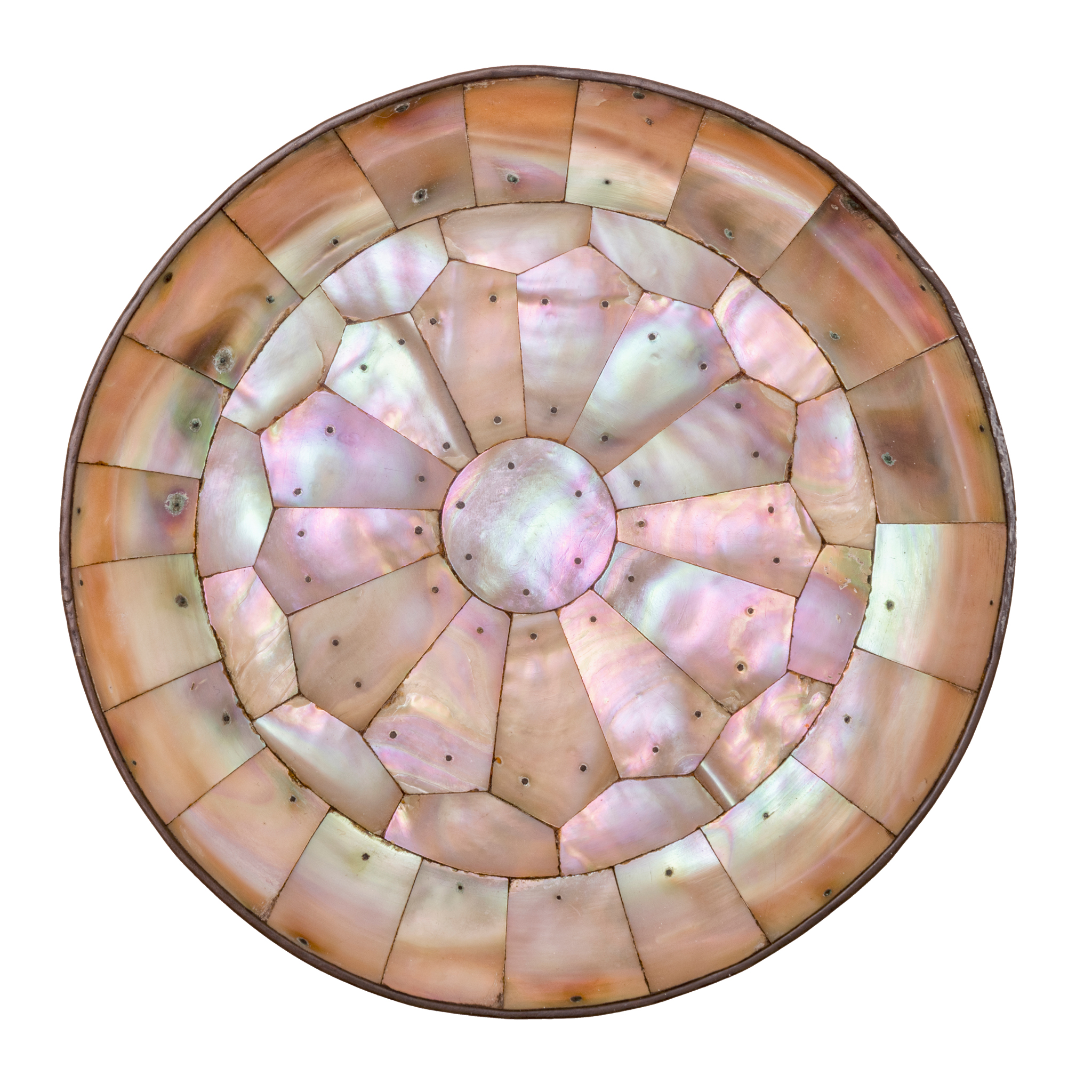 AN INDO-PORTUGUESE MOTHER-OF-PEARL DISH