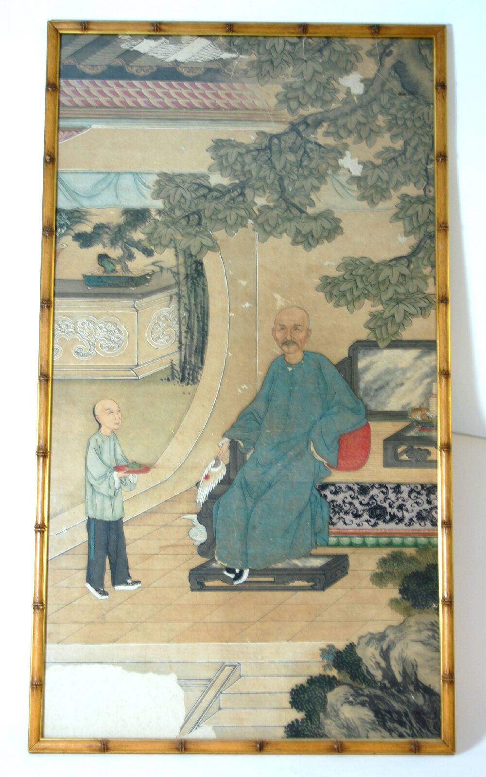 CHINESE WATERCOLOUR PANEL