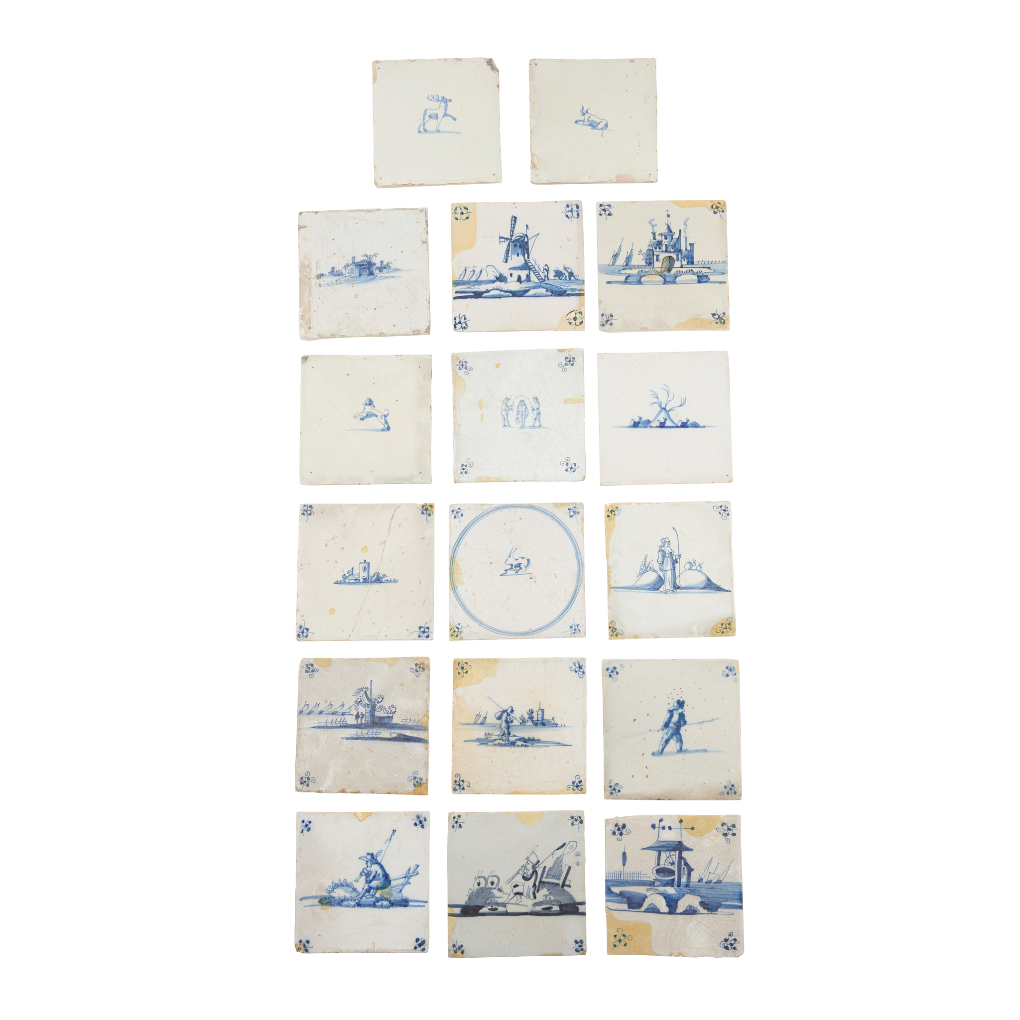 COLLECTION OF DUTCH DELFT TILES