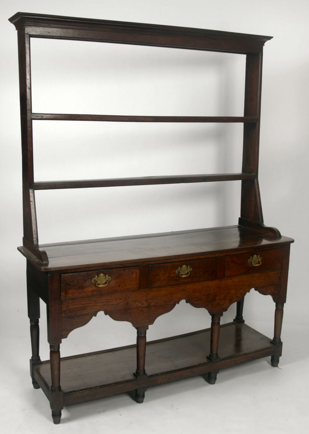 A 17th century oak Welsh dresser