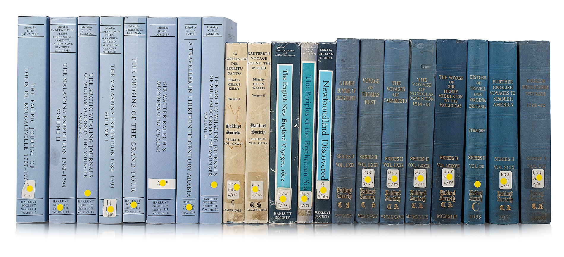 Hakluyt Society-- Publications, a very long run: 215 volumes, comprising