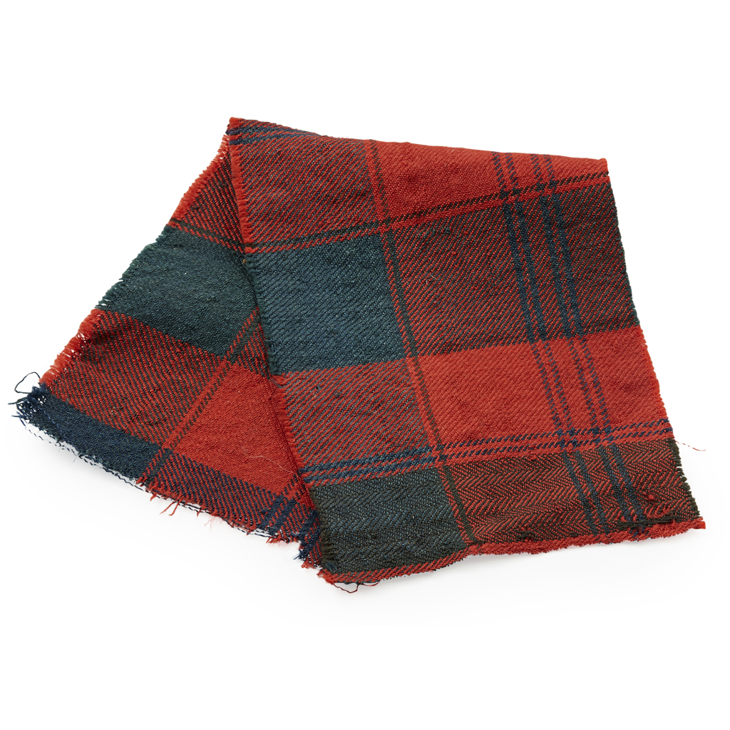 A SECTION OF PRINCE CHARLES EDWARD STUART TARTAN