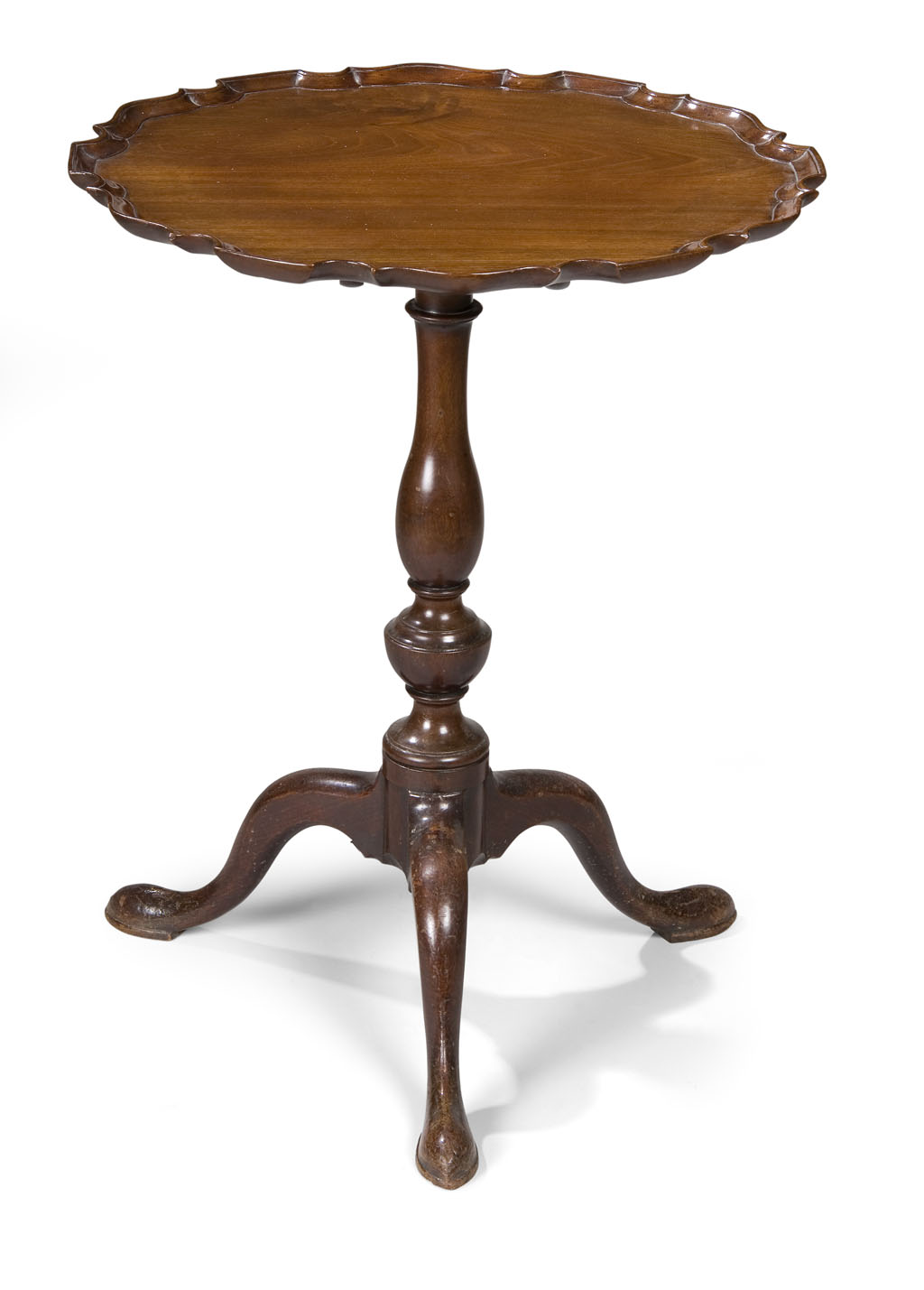 A George III mahogany tripod table, circa 1760
