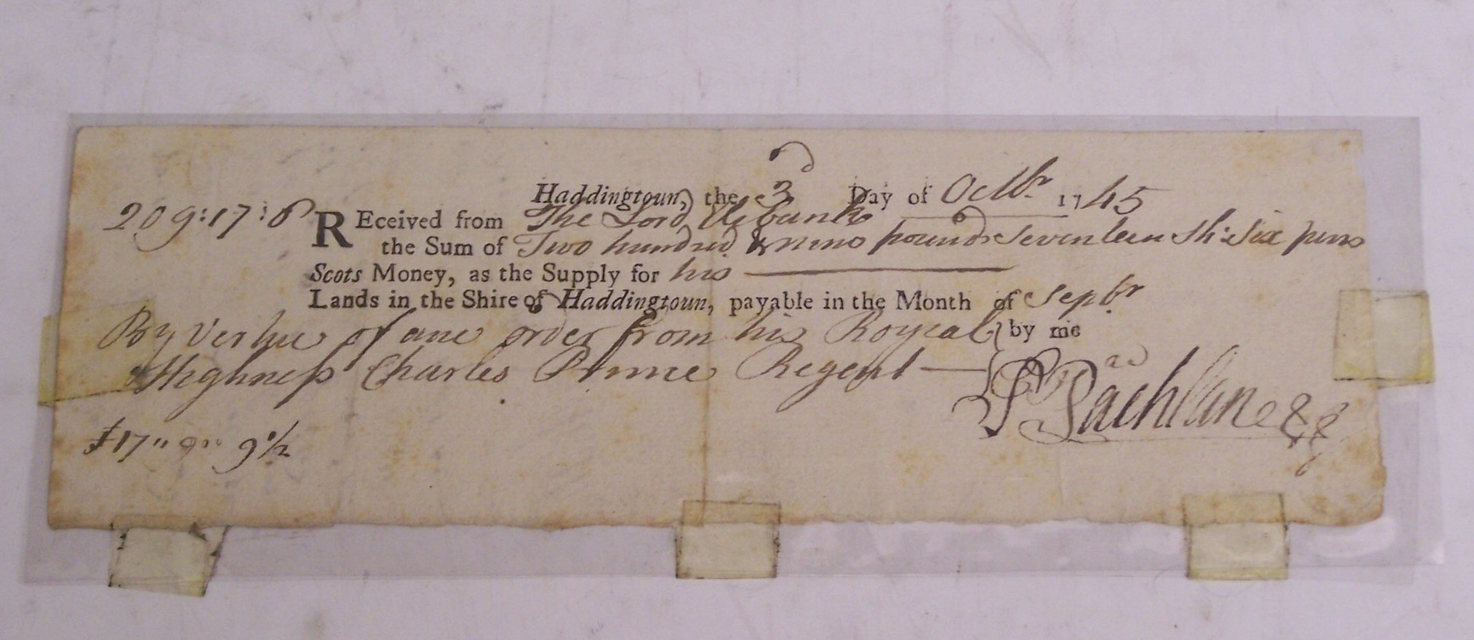 Maclachlan, Lachlan--Prince Charles Edward Stuart, the Young Pretender (1720-1788)