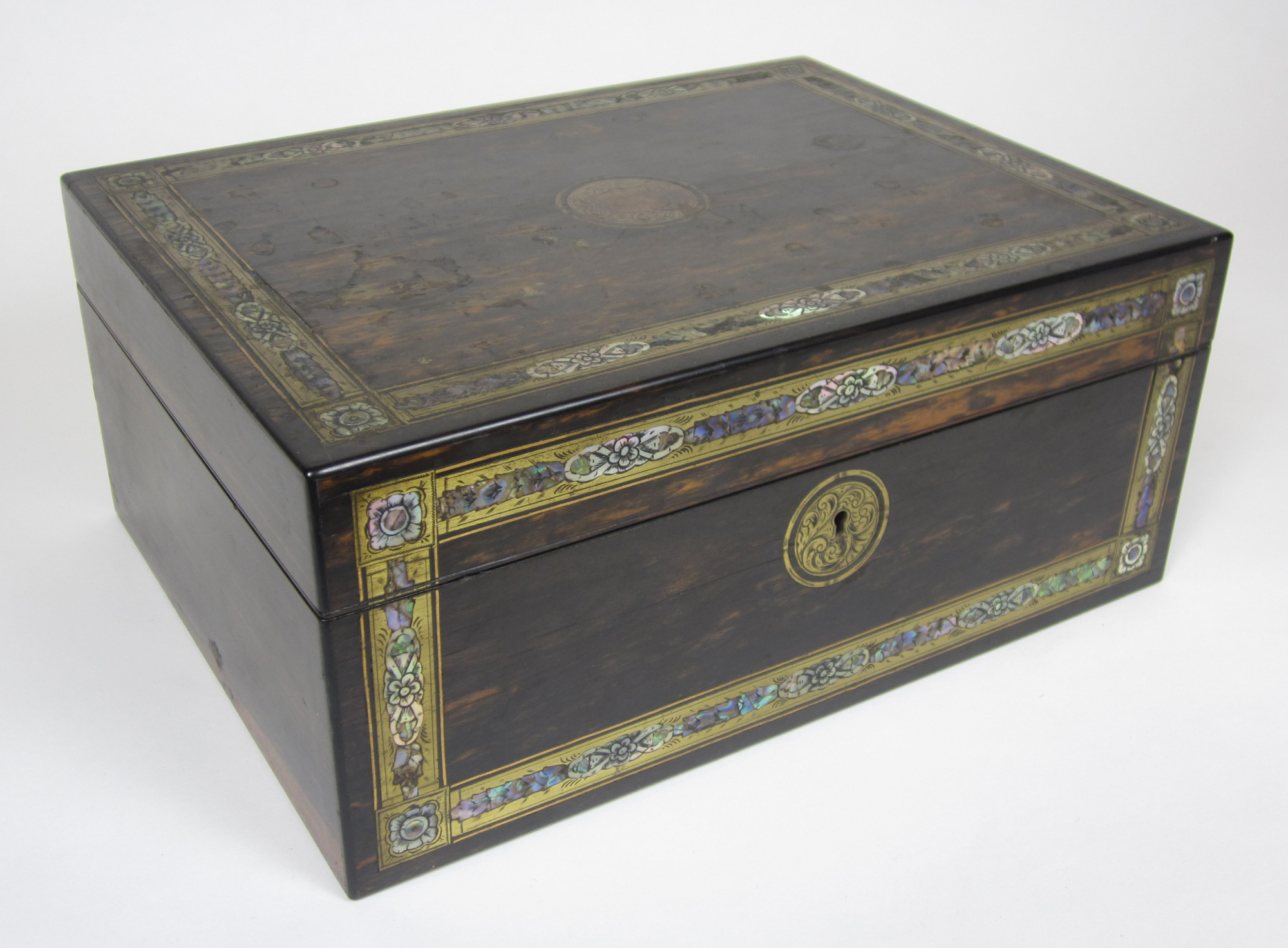 VICTORIAN CALAMANDER WORK BOX