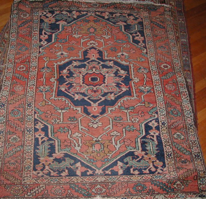 A Heriz rug