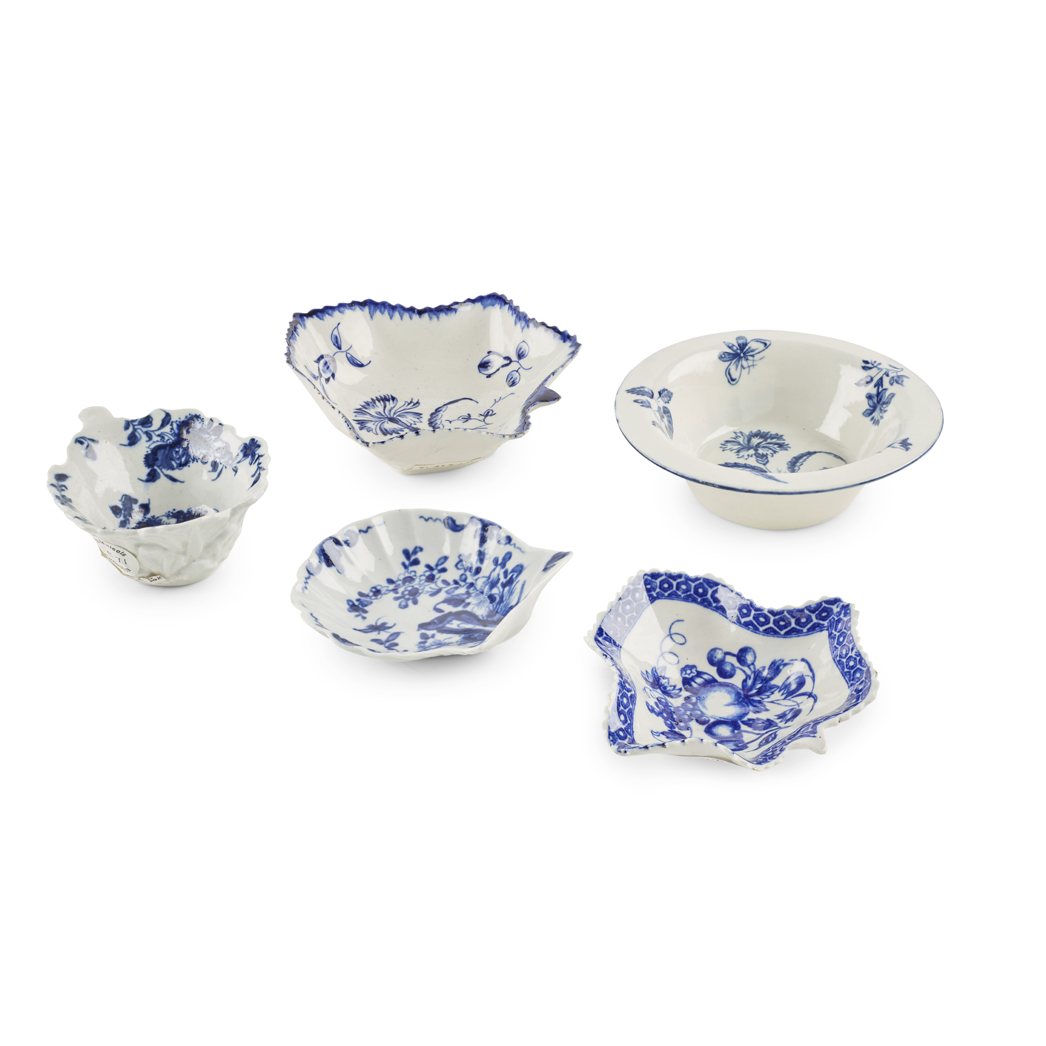 FIVE VARIOUS WORCESTER DISHES