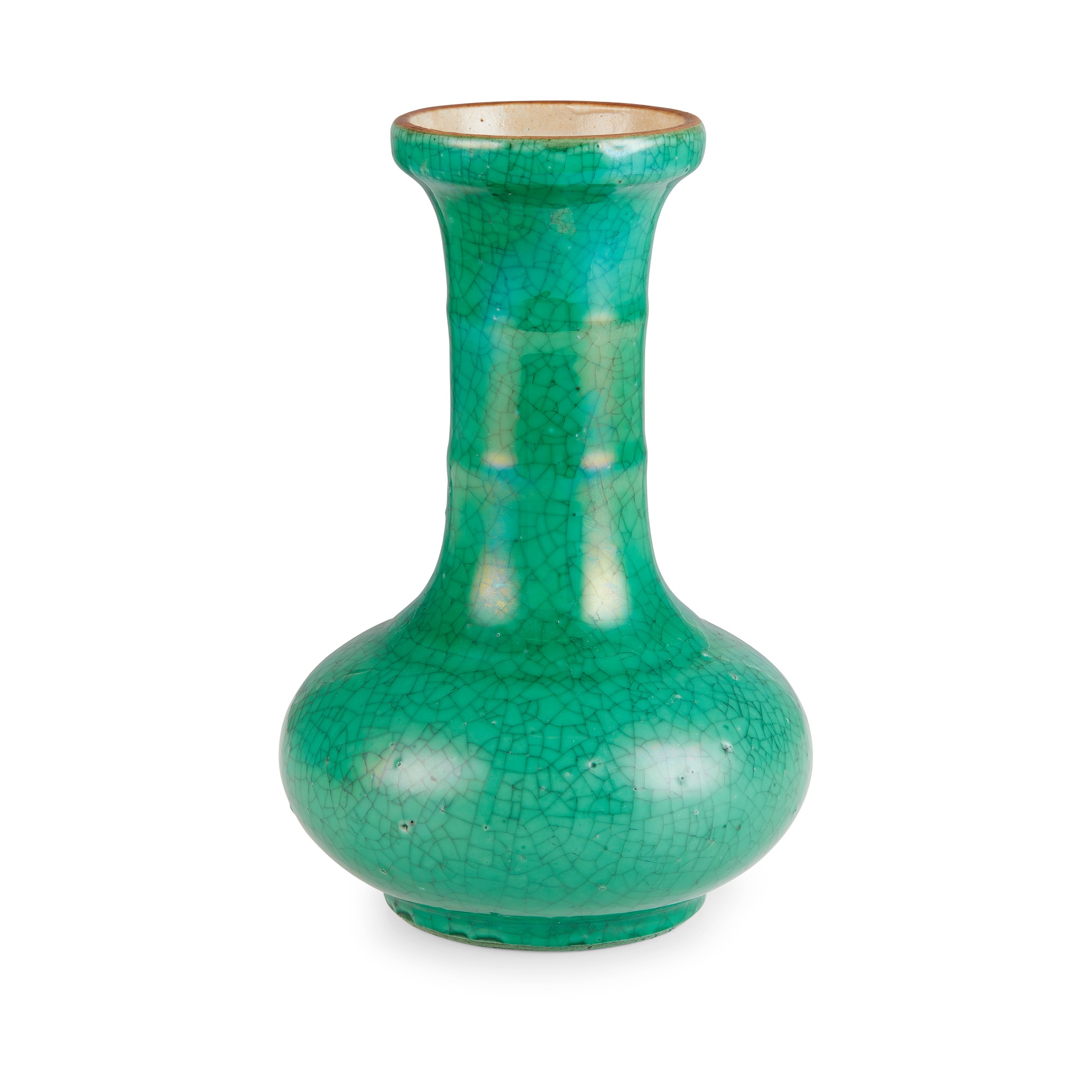 APPLE-GREEN-GLAZED VASE