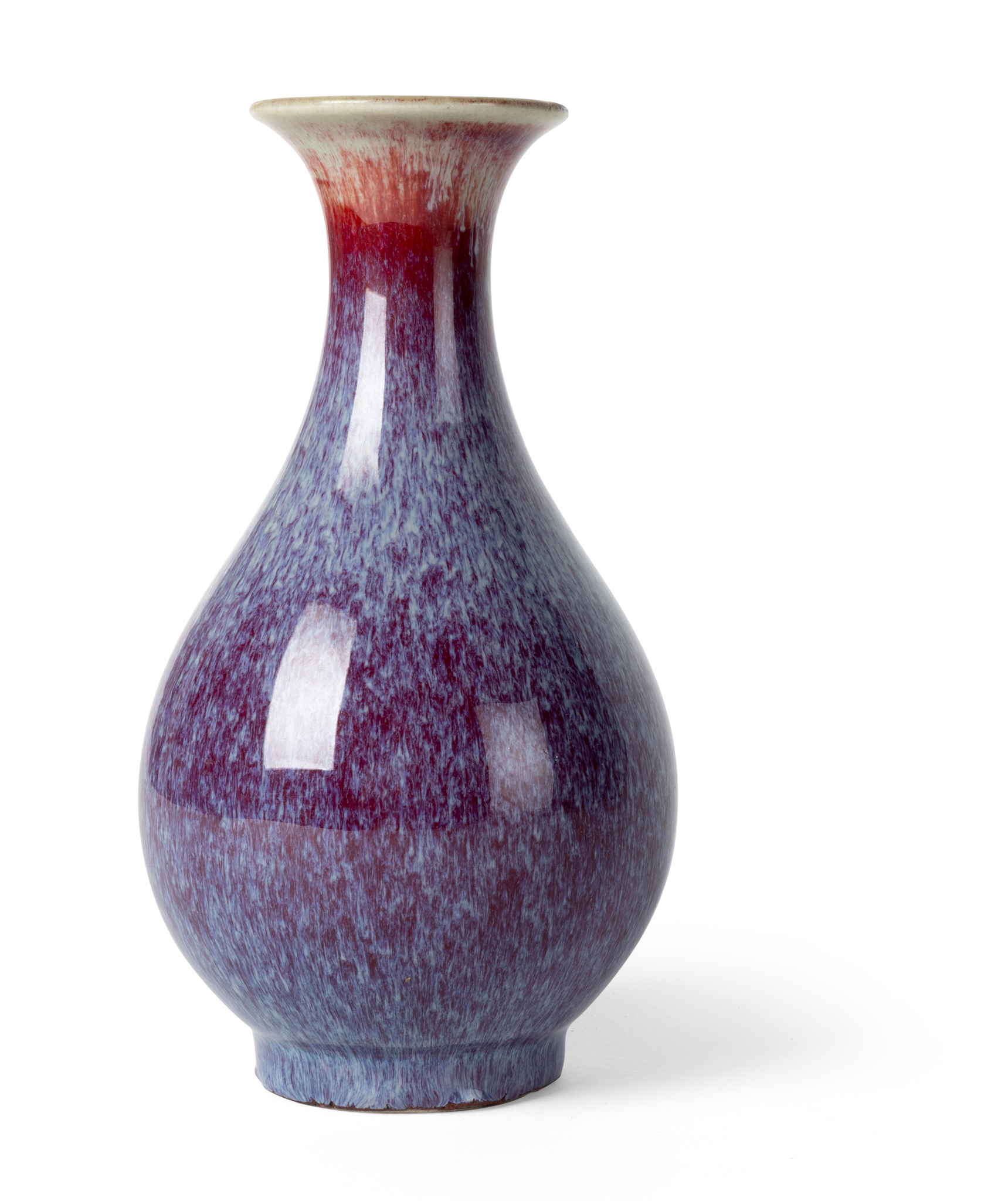 CHINESE FLAMBÉ-GLAZED YUHUCHUN VASE