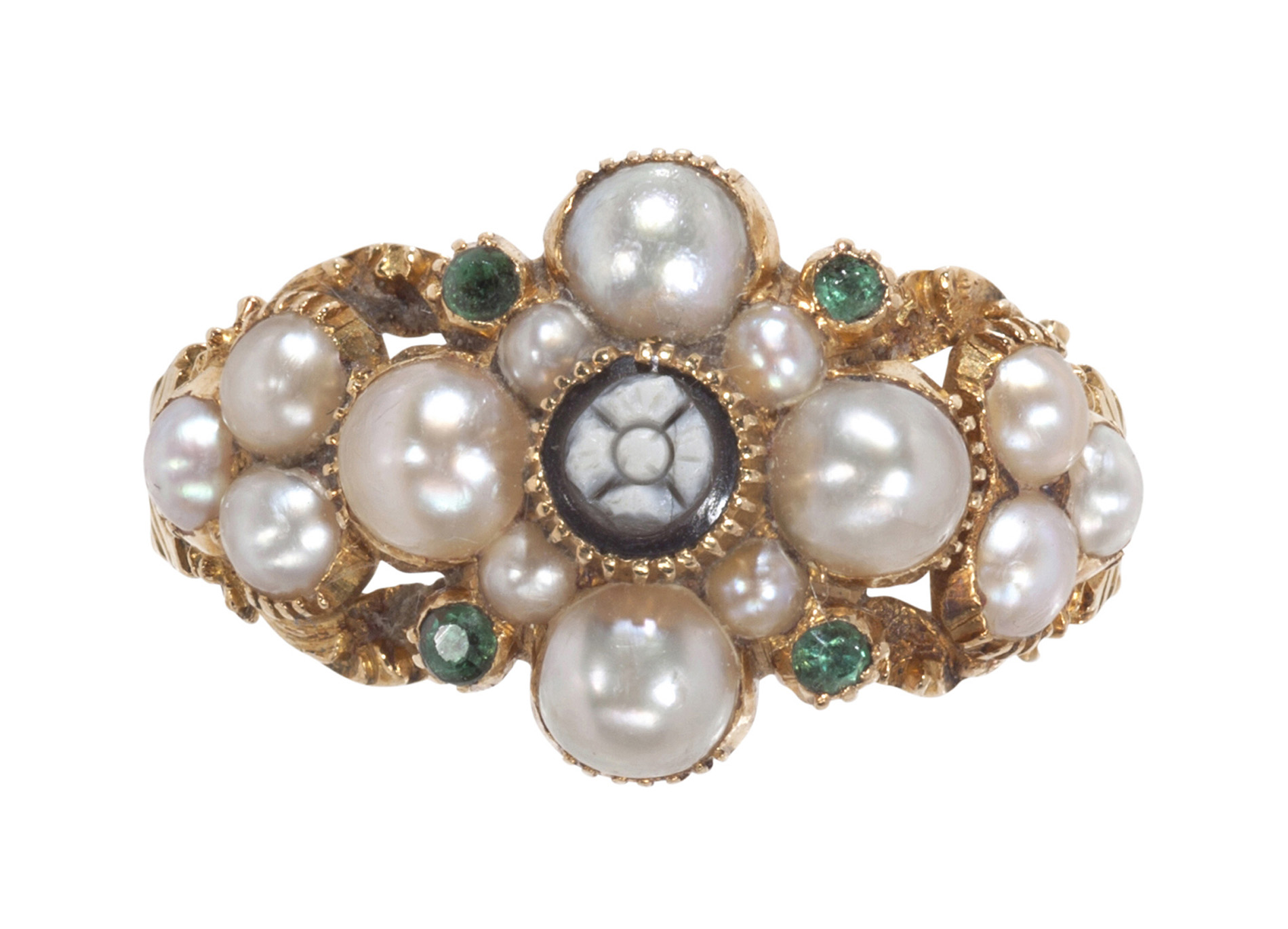 An early Victorian multi-gem set ring
