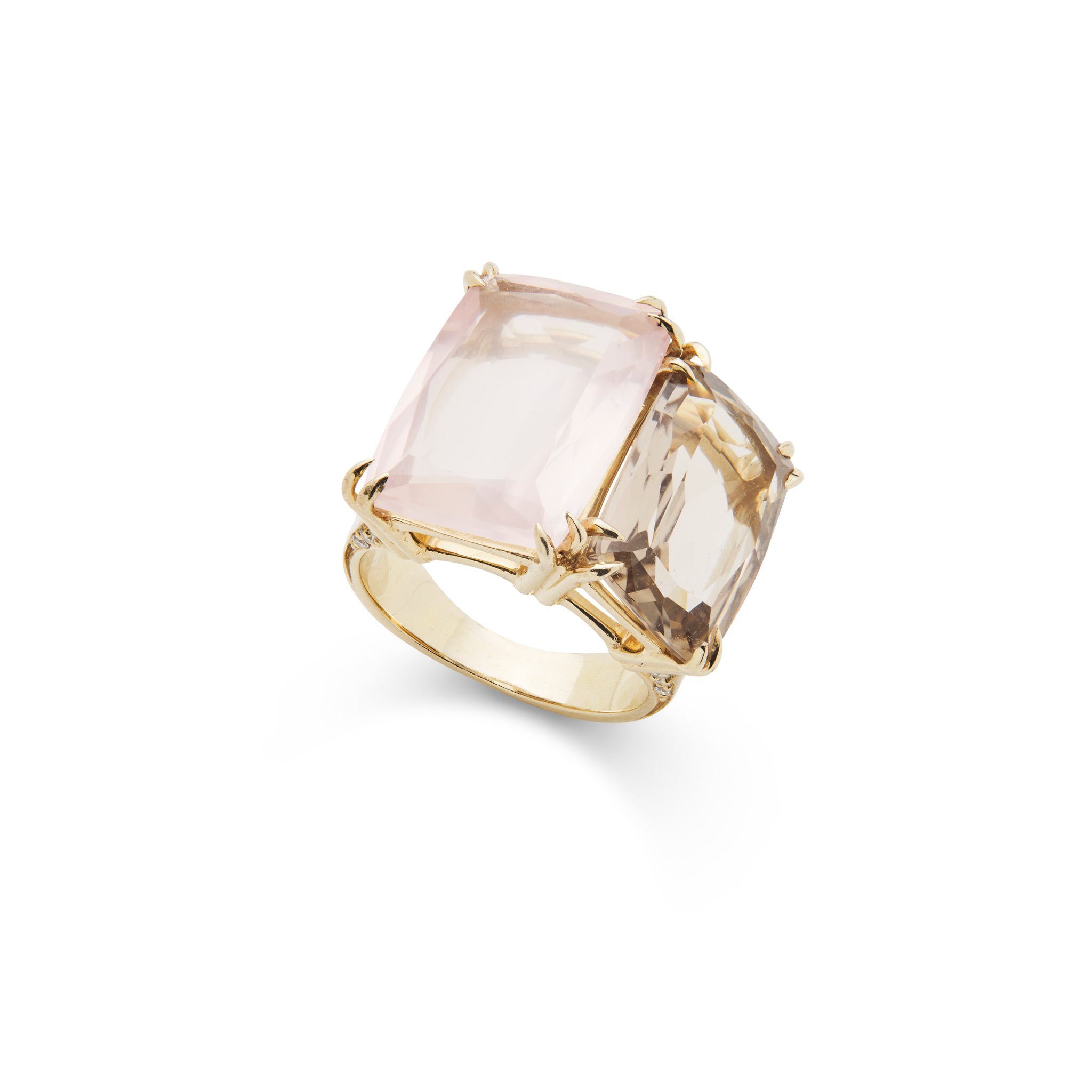 H. Stern: A diamond, rose and smoky quartz ring
