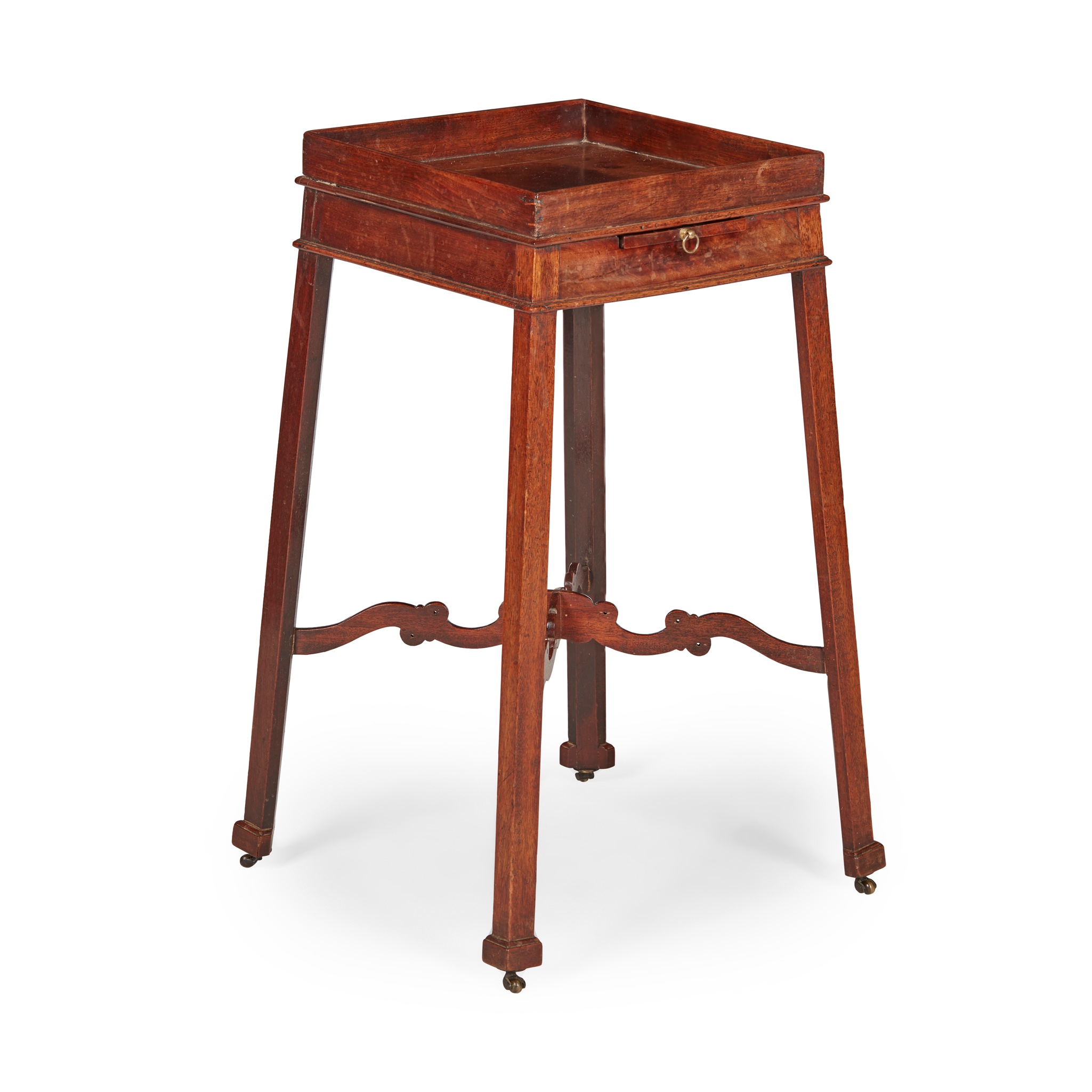 GEORGE III MAHOGANY KETTLE STAND