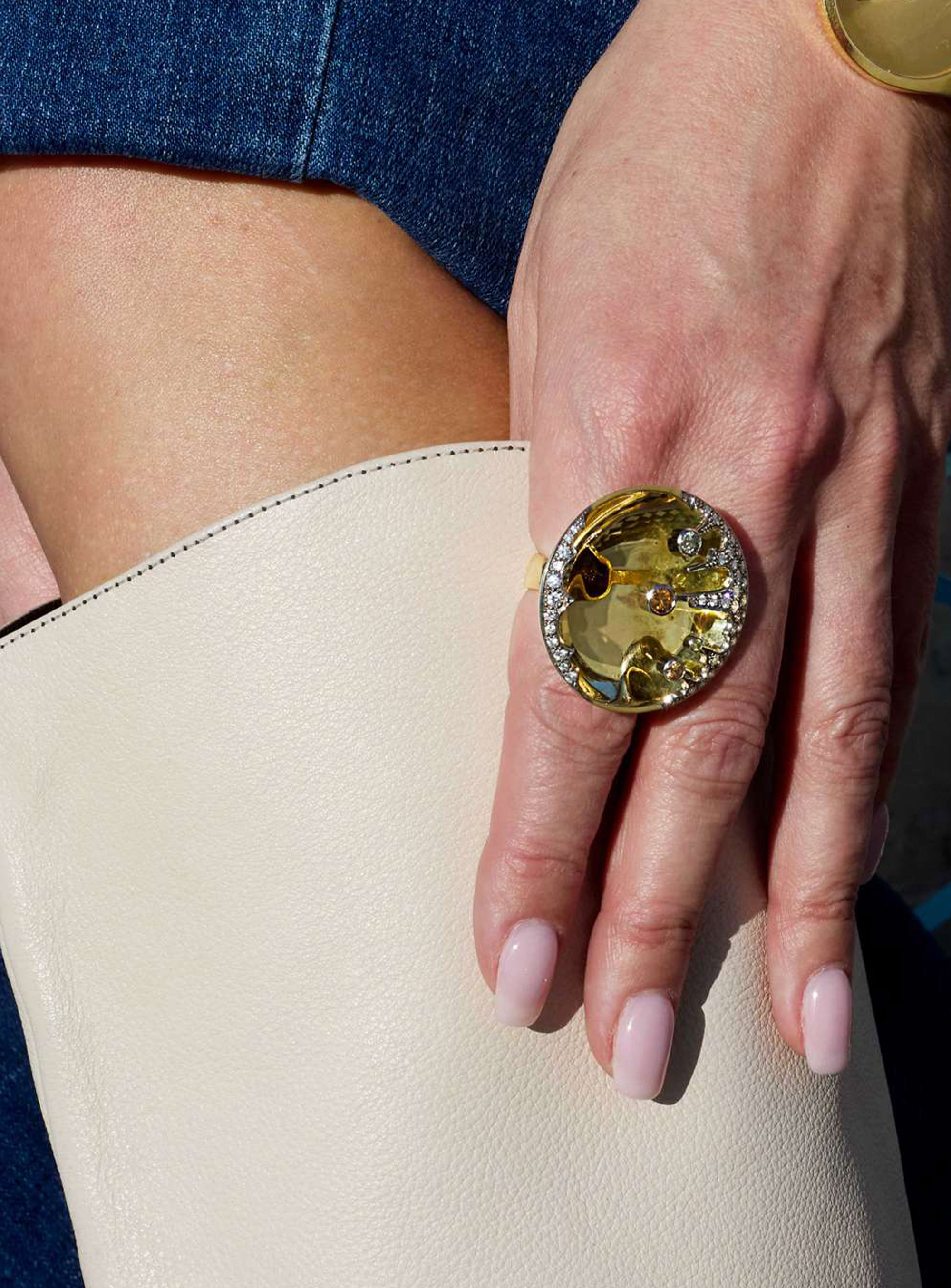 A diamond dress ring