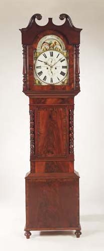 J. Little, Annan An early 19th century mahogany 8-day longcase clock,