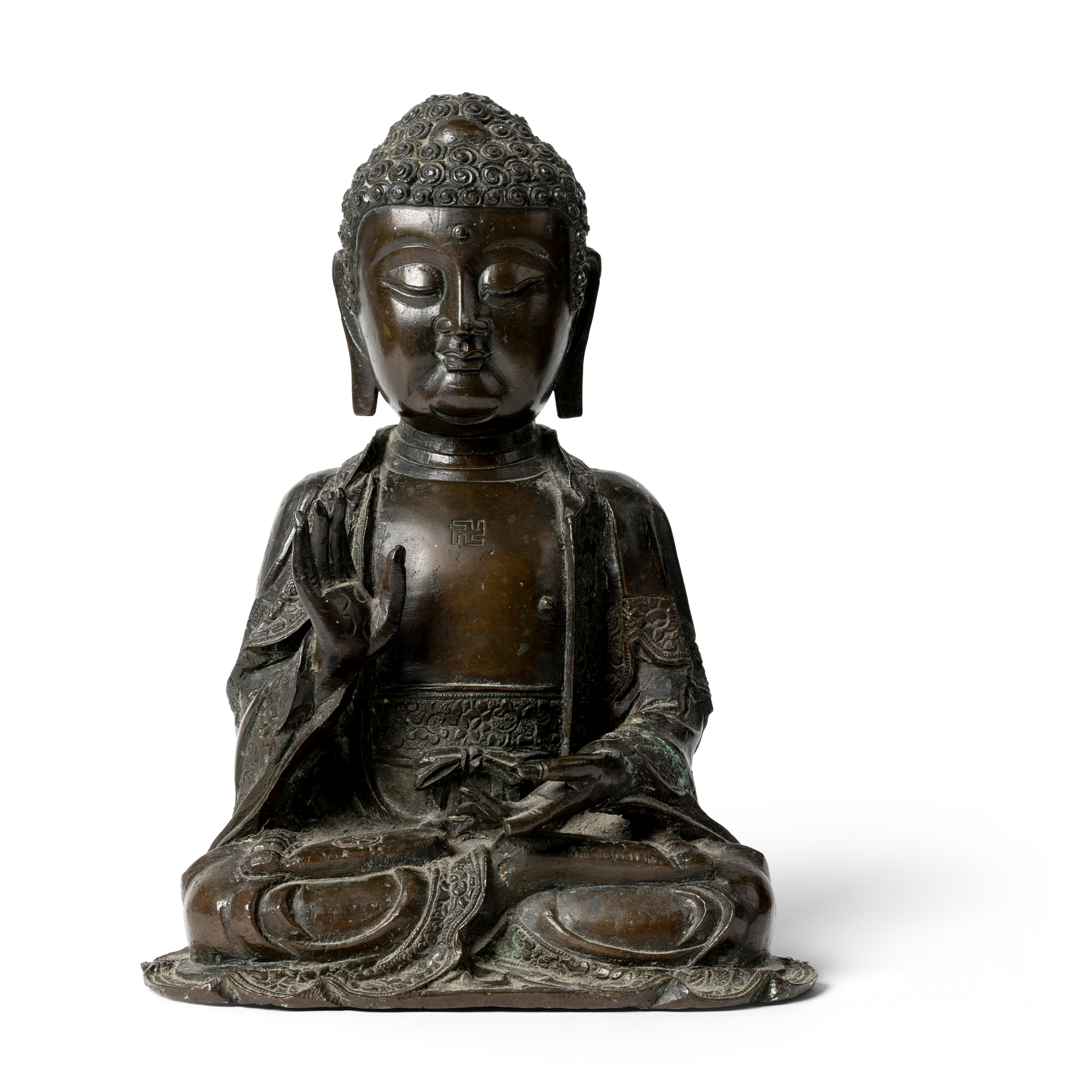 CHINESE BRONZE FIGURE OF BUDDHA