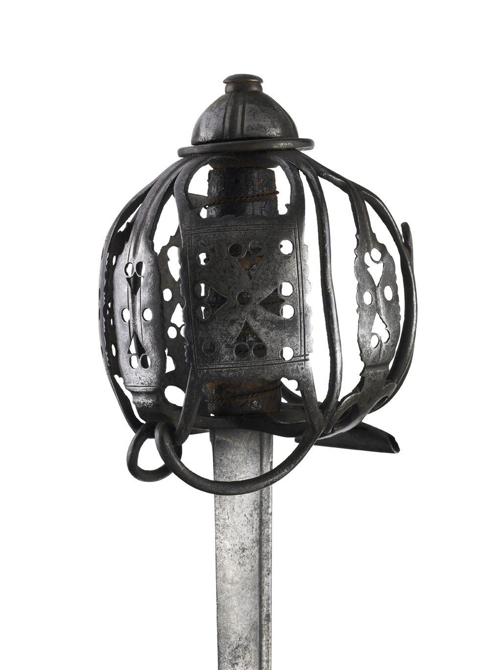 An early 18th century Scottish basket hilted back sword