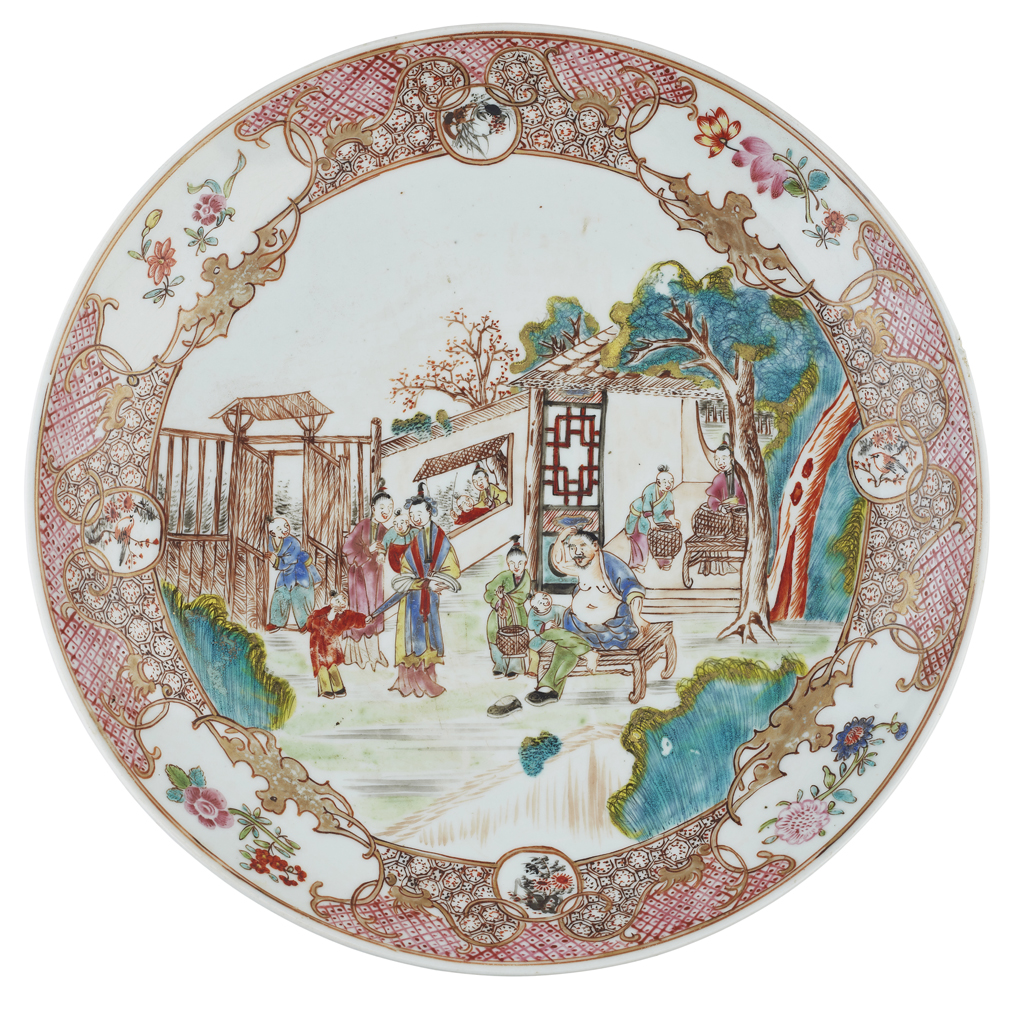 EXPORT FAMILLE ROSE DISH