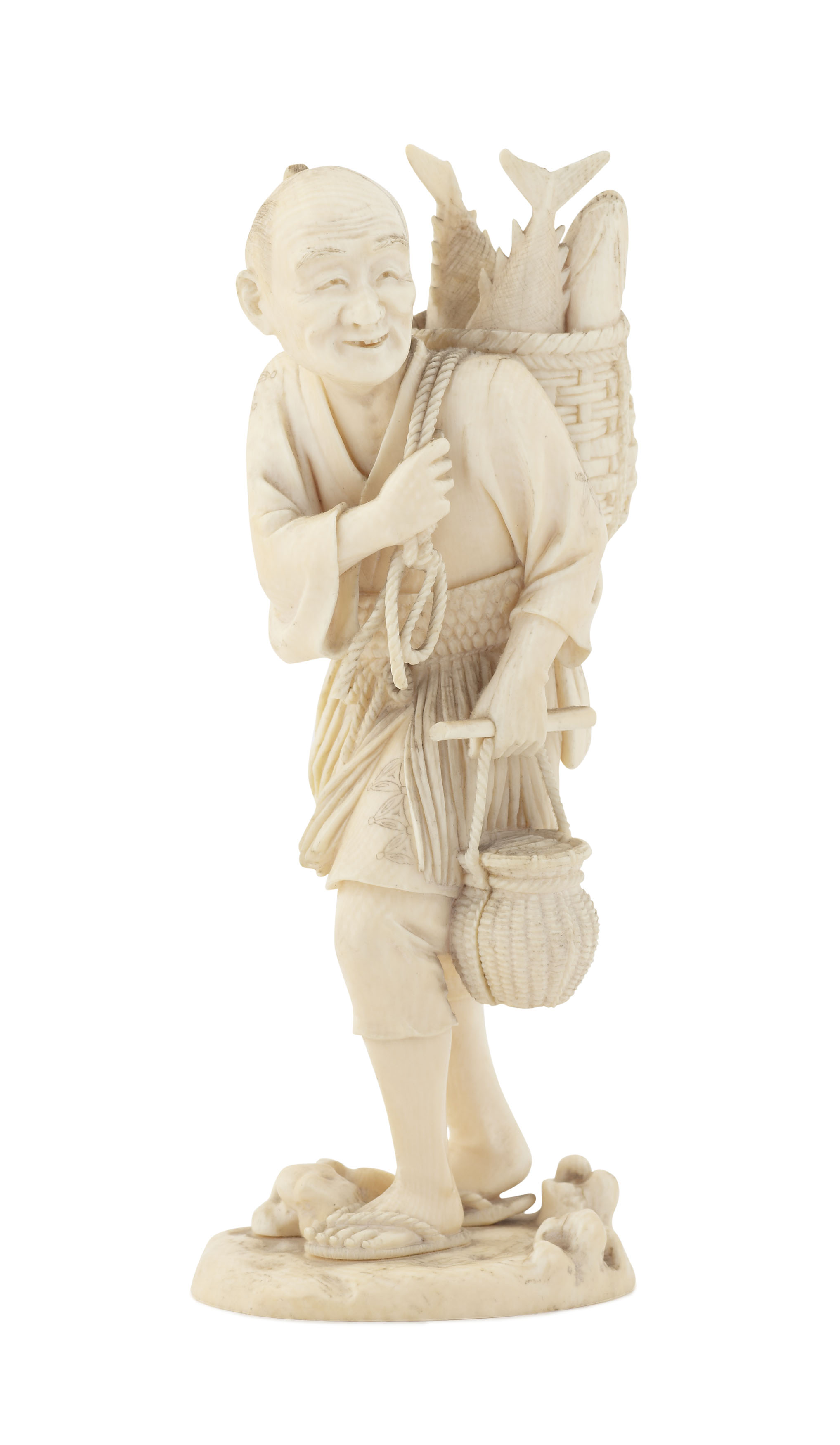 JAPANESE CARVED IVORY OKIMONO