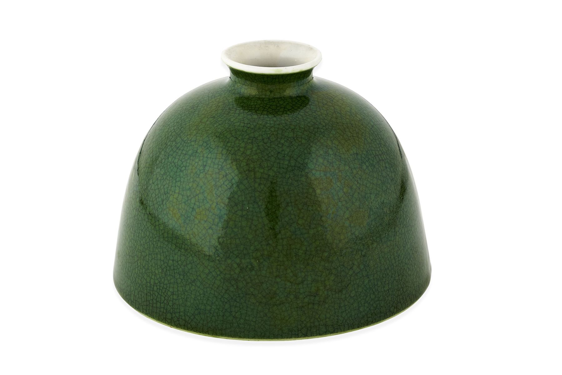 CHINESE GREEN CRACKLE GLAZE BEEHIVE WATER POT