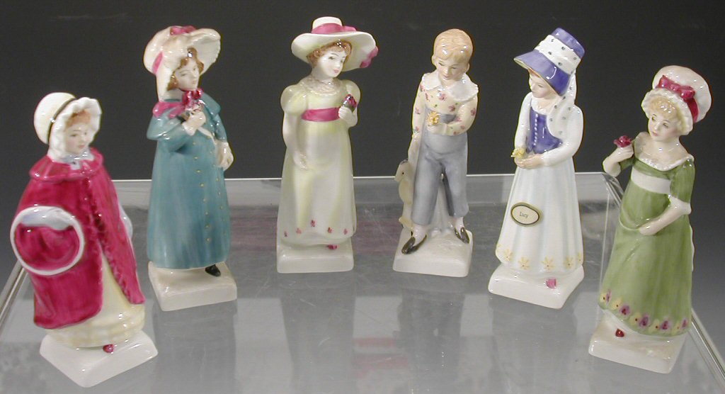 Six Royal Doulton figures
