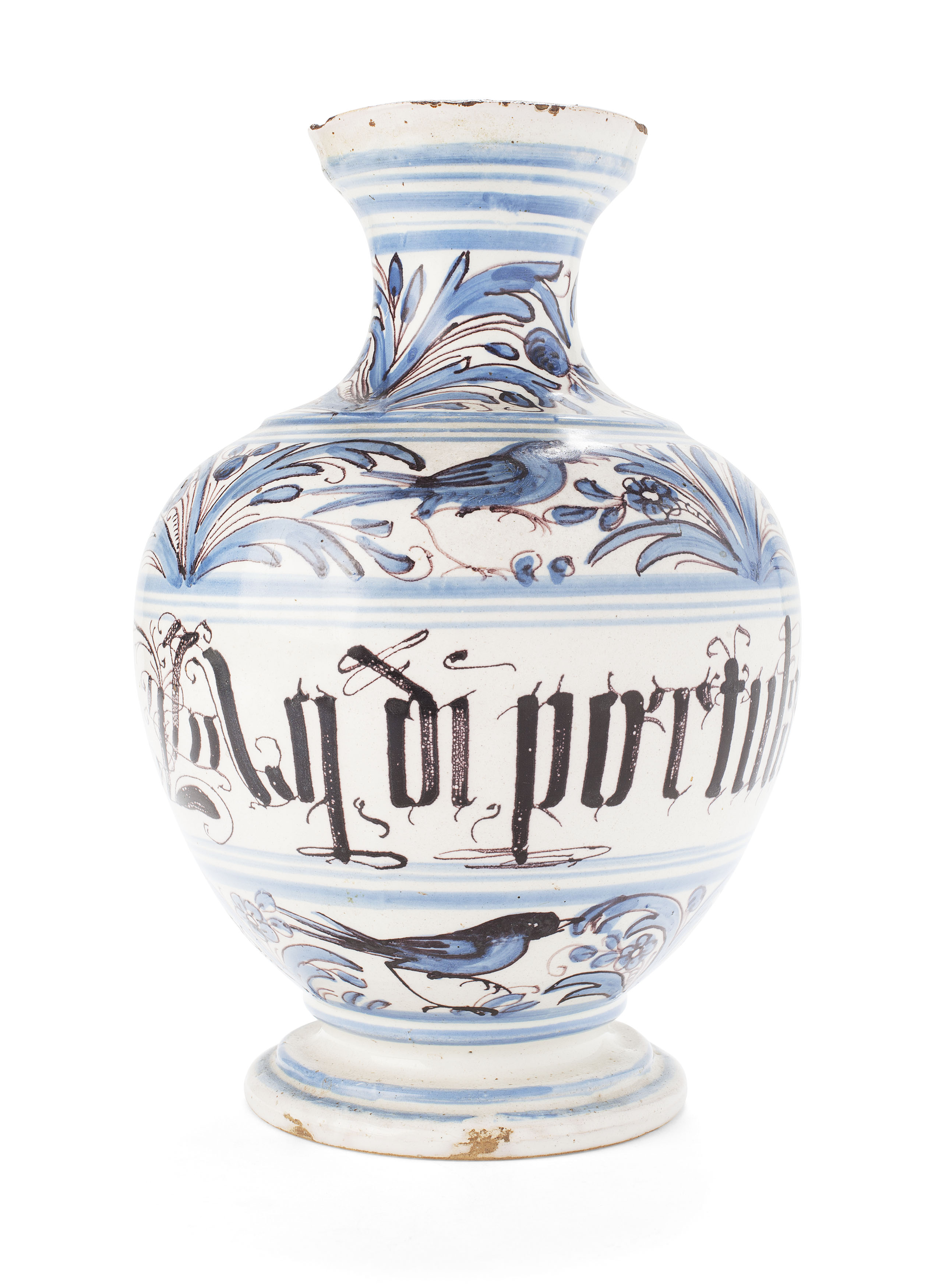 NORTH ITALIAN MAIOLICA APOTHECARY JAR