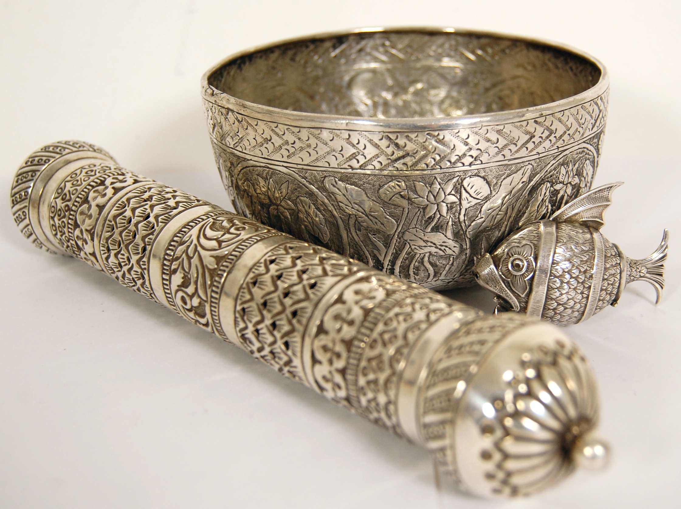 A collection of Eastern silver