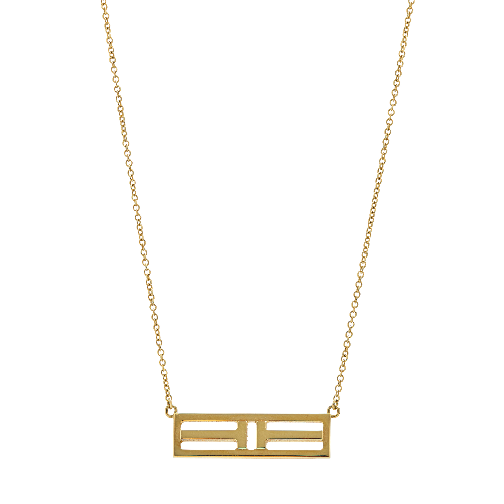 Tiffany & Co: A 'T' pendant necklace