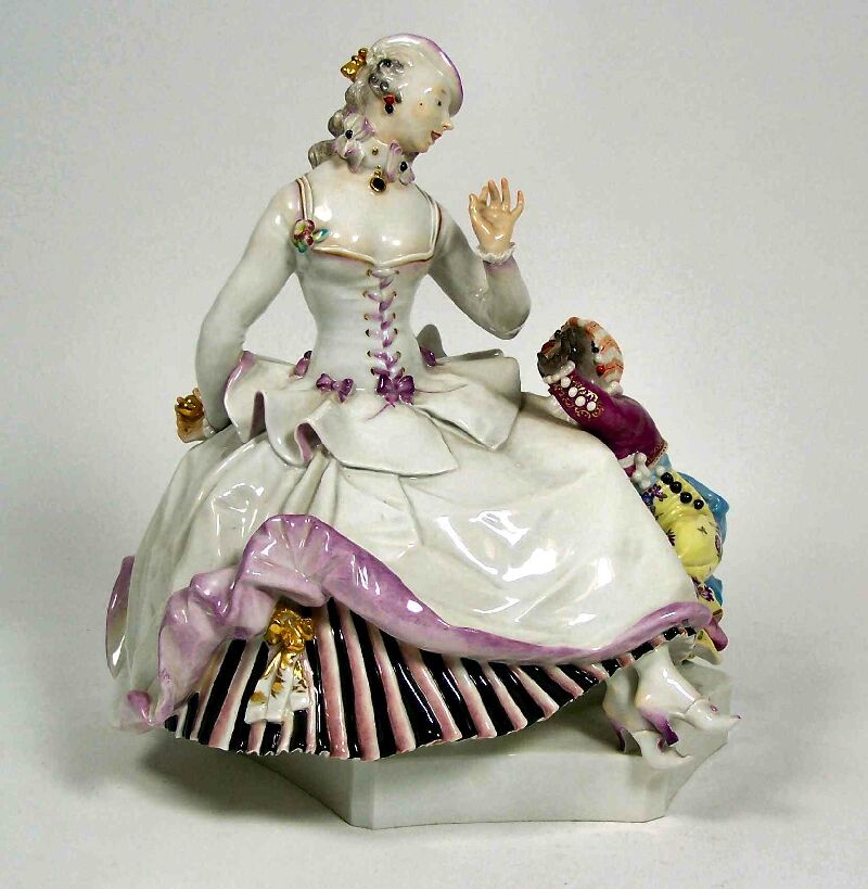 An early 20th century Meissen porcelain group modelled by Professor Paul Scheurich
