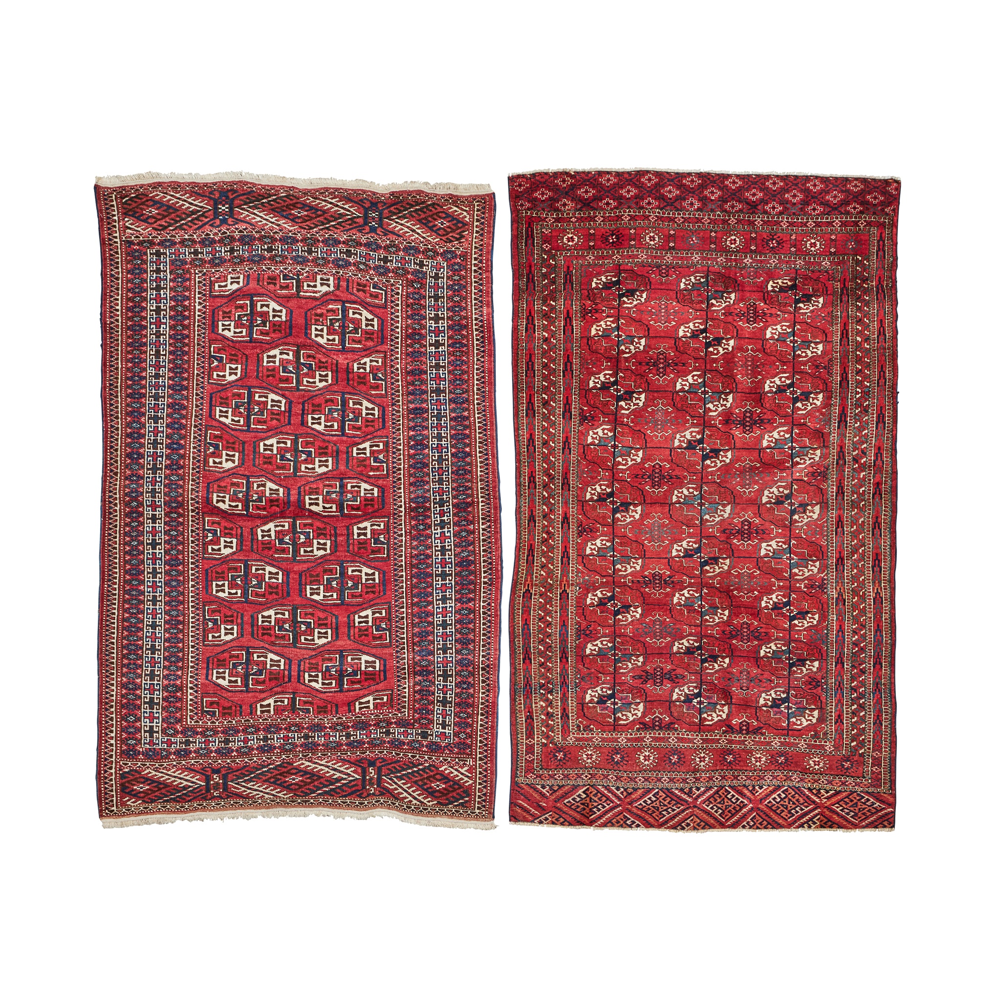 TWO TURKOMAN RUGS