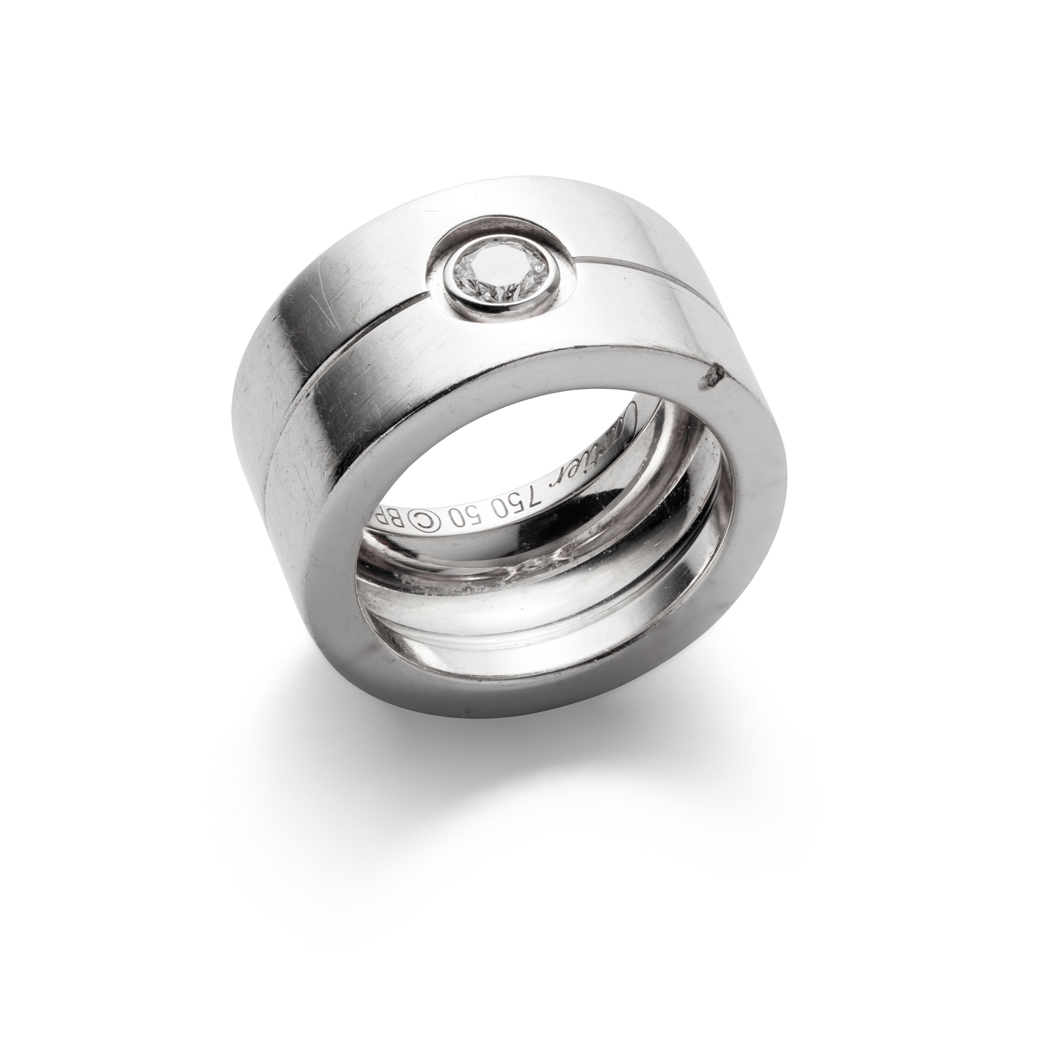 A diamond-set ring, by Cartier