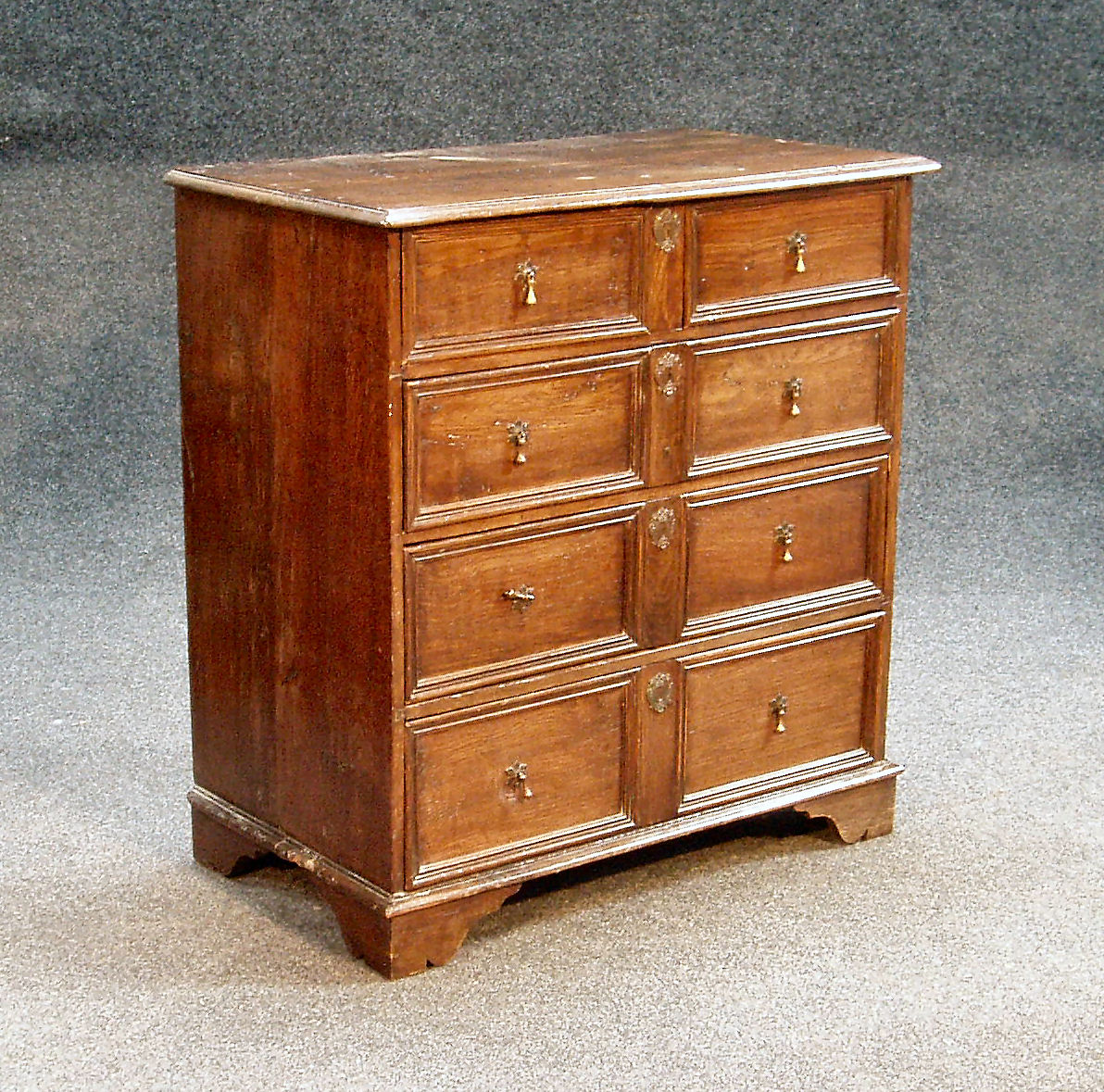A 17th century style oak chest