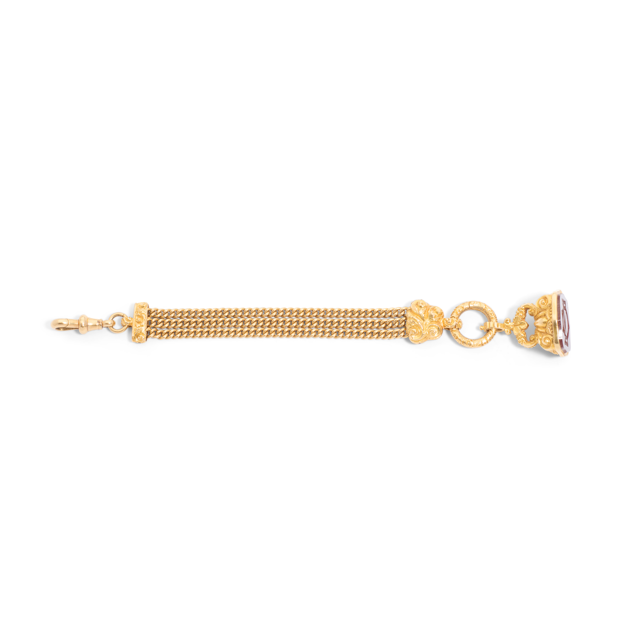 A watch chain and fob seal