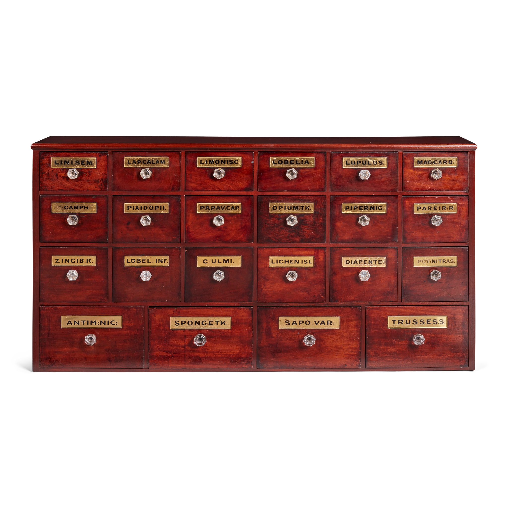 VICTORIAN MAHOGANY APOTHECARY'S CABINET