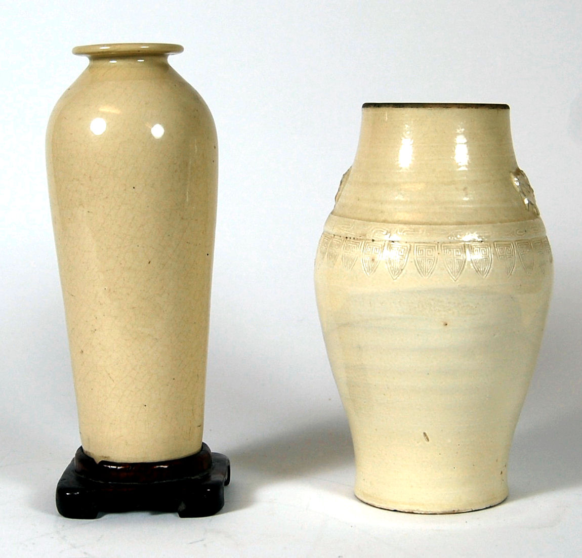A Chinese white glazed vase, Song Dynasty