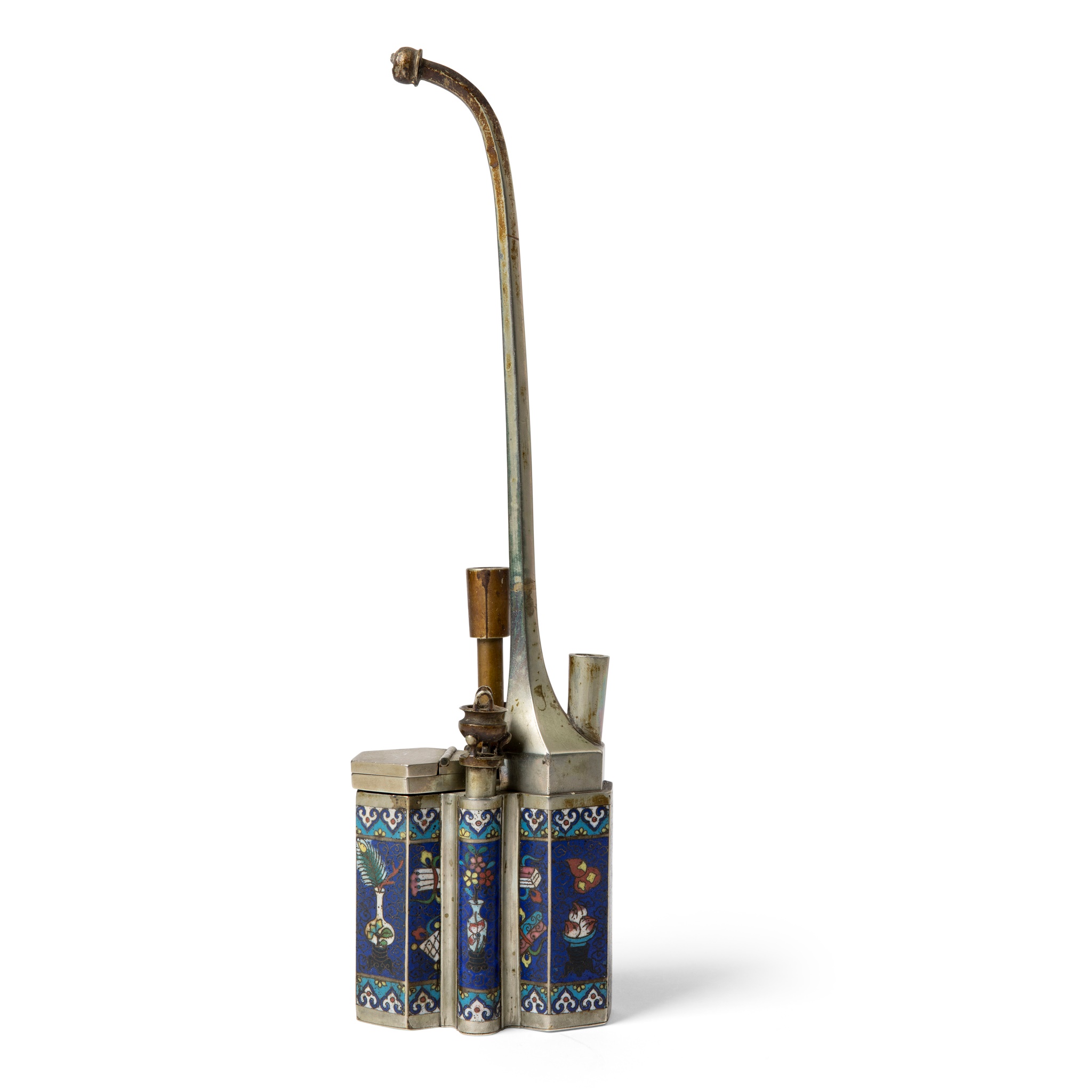 PAKTONG CLOISONNÉ ENAMEL WATER PIPE