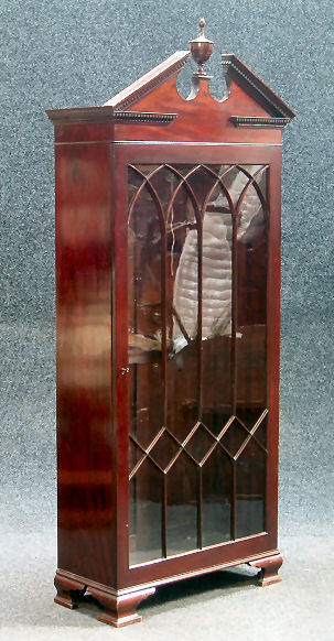 A 19th century single door bookcase