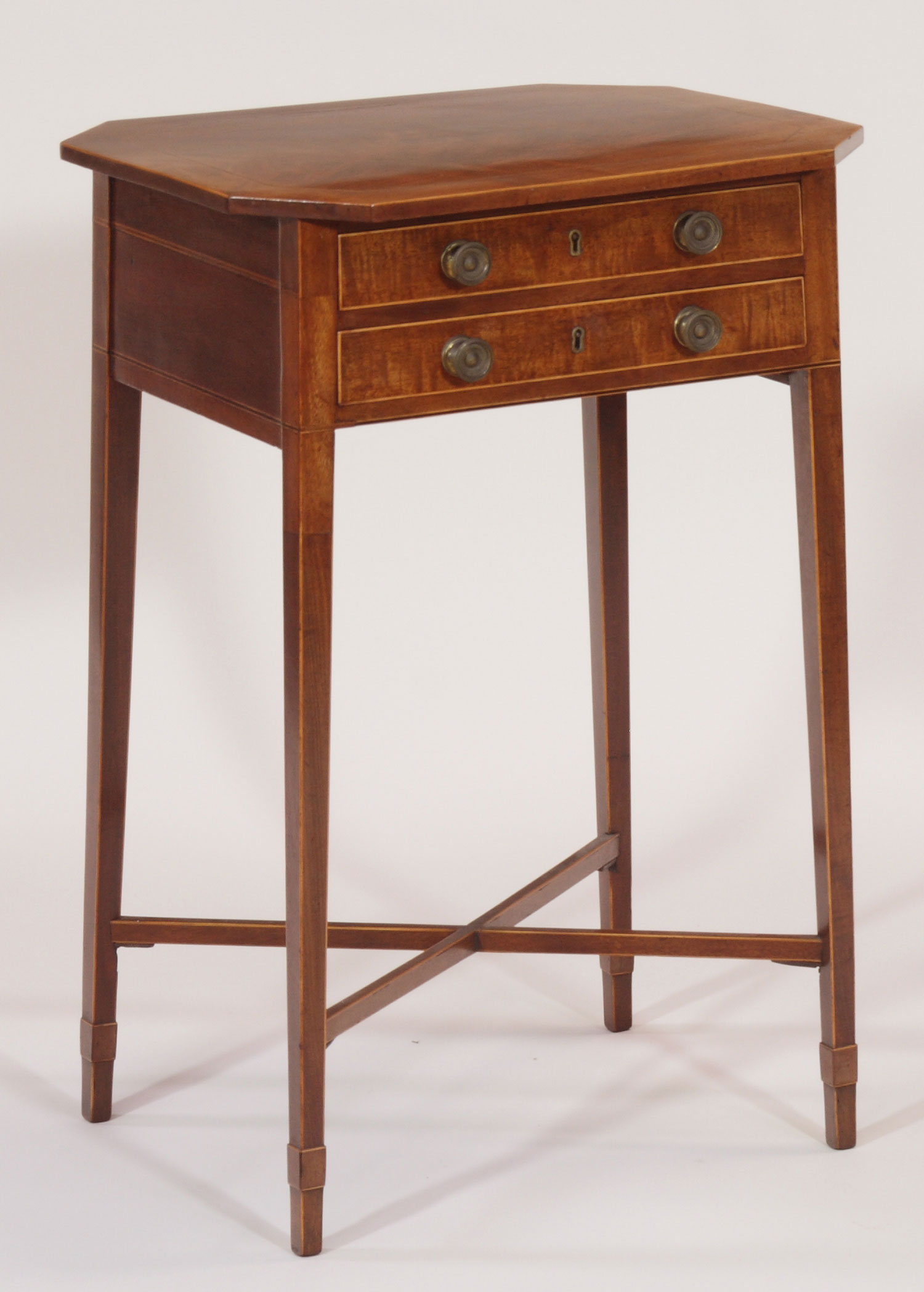 A Regency mahogany work table