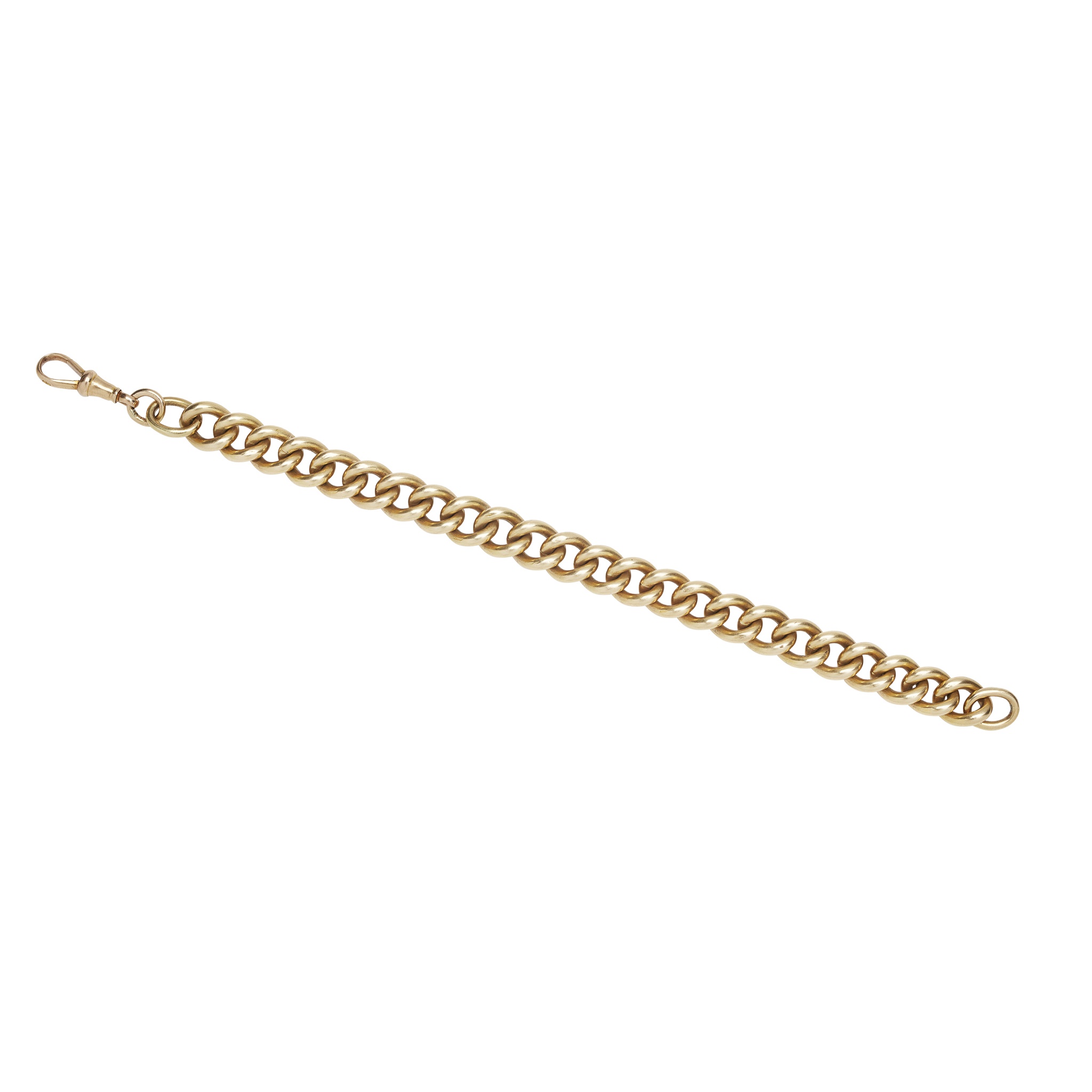 A curb link bracelet