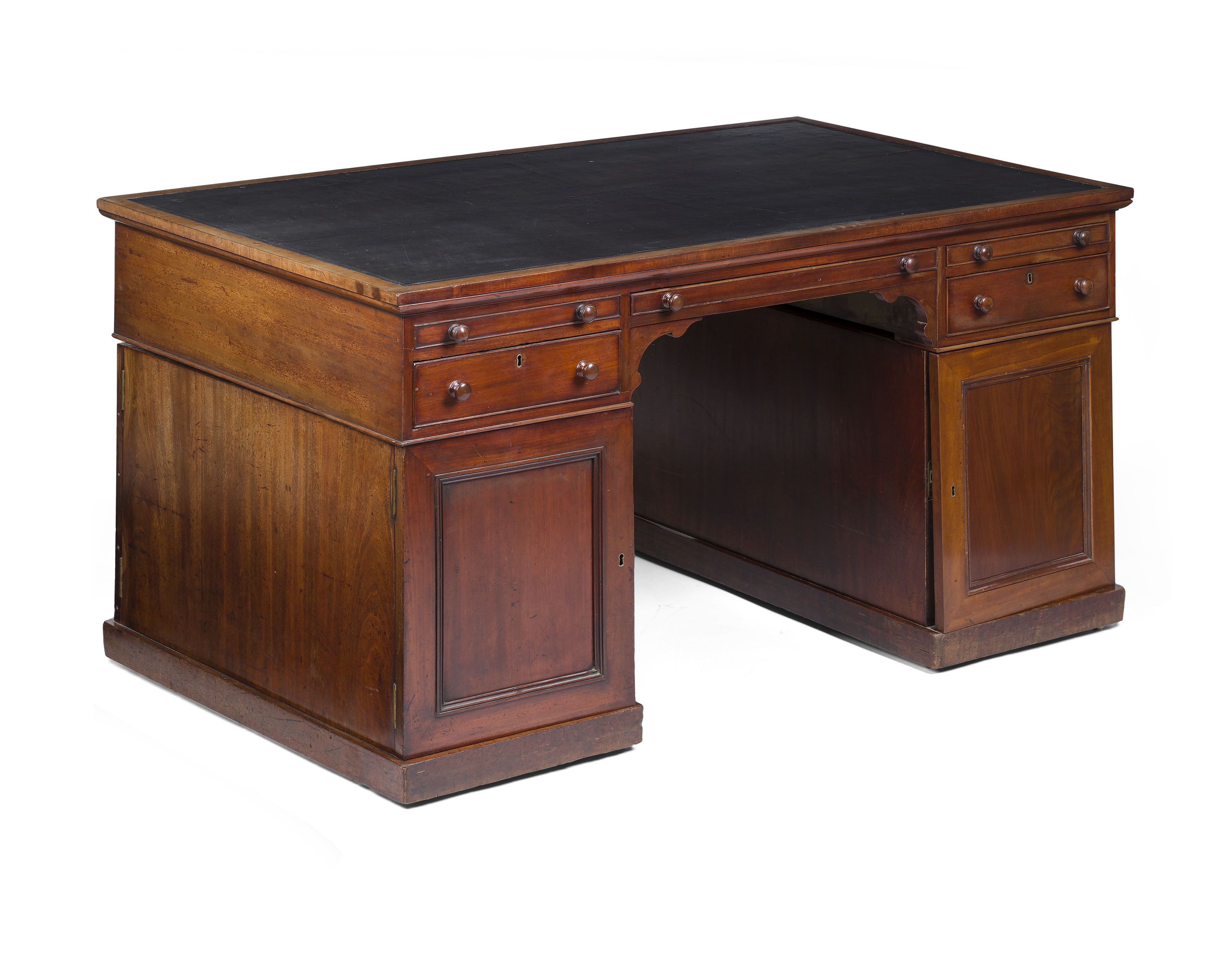 WILLIAM IV MAHOGANY PEDESTAL PARTNERS DESK