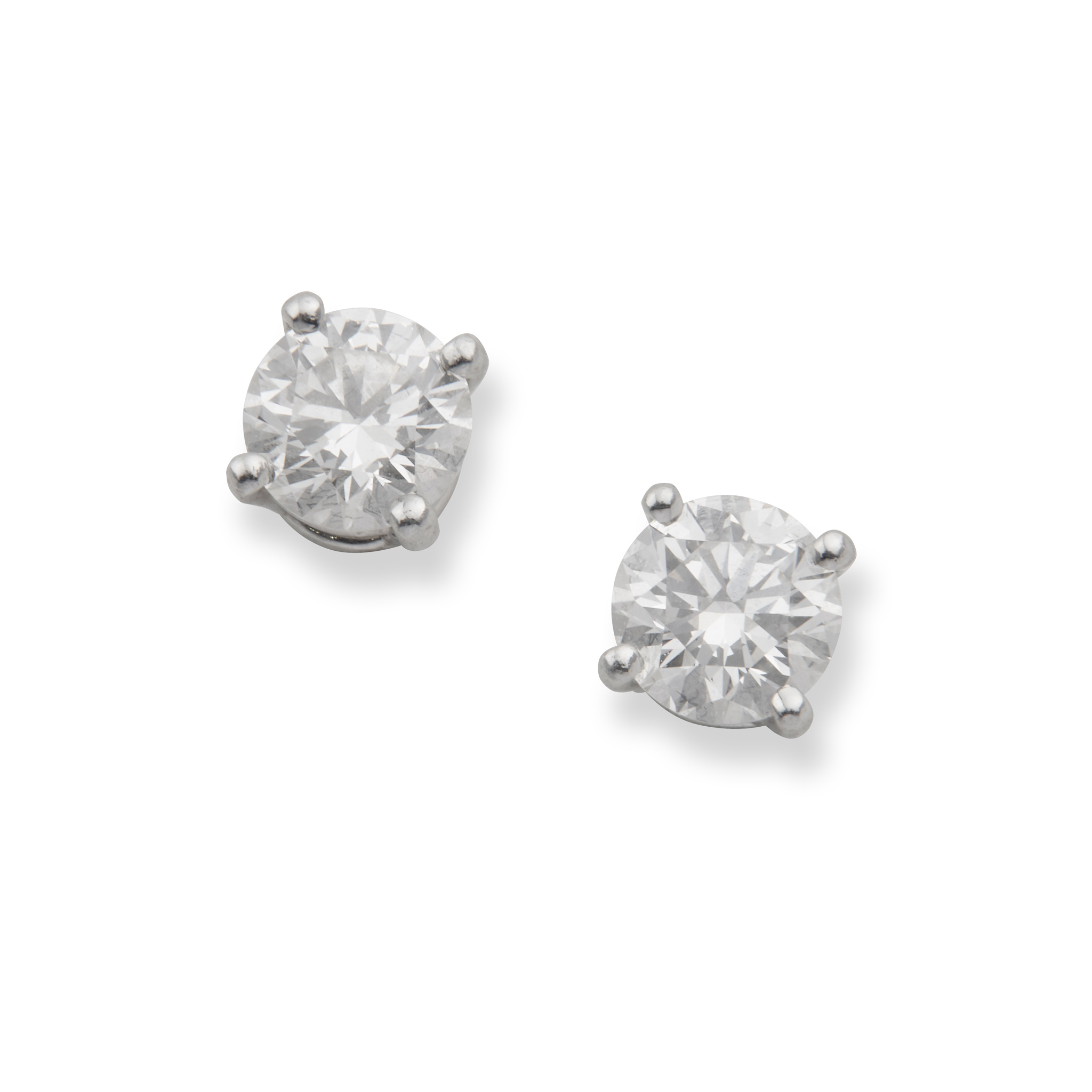 Tiffany & Co.: A pair of diamond earstuds