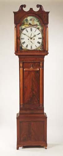 An early 19th century mahogany 8-day longcase clock,