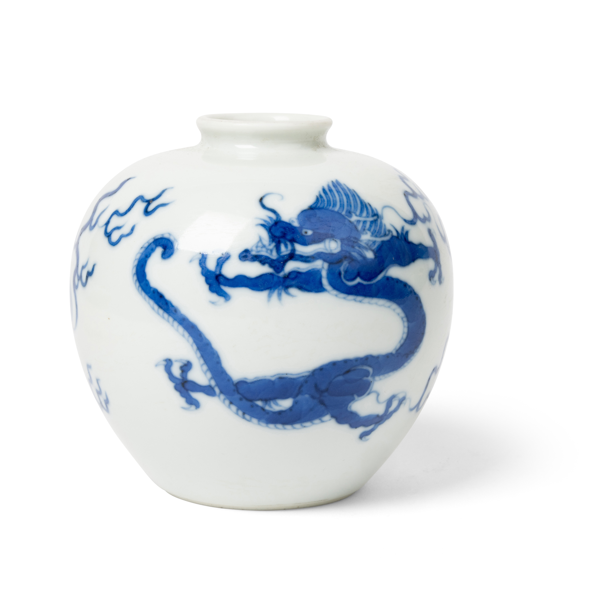 CHINESE BLUE AND WHITE 'DRAGON' JAR