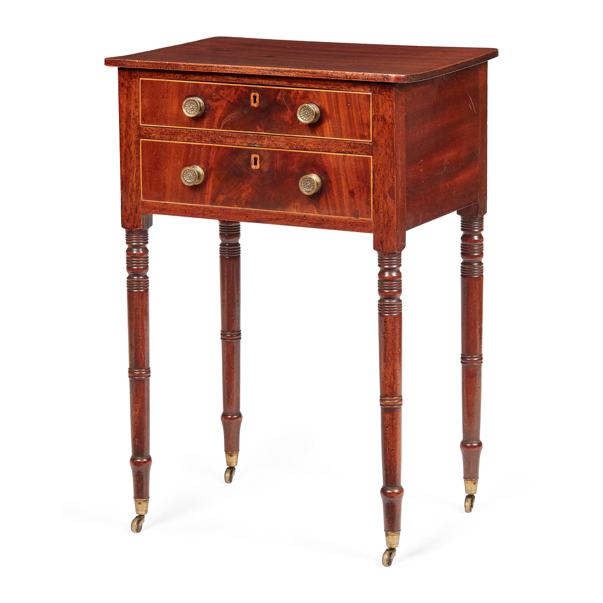 GEORGE III MAHOGANY LAMP TABLE