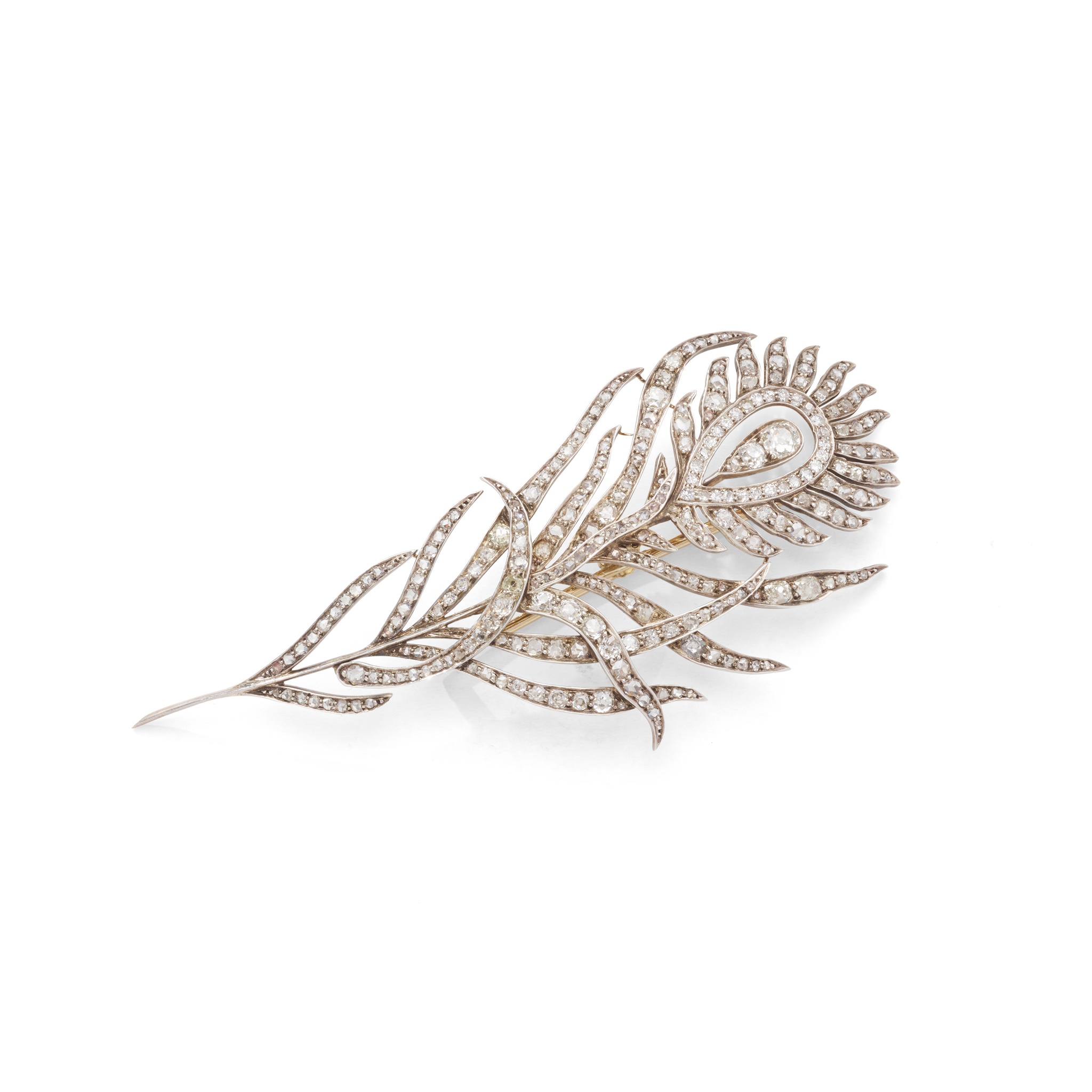 An early 20th century diamond brooch
