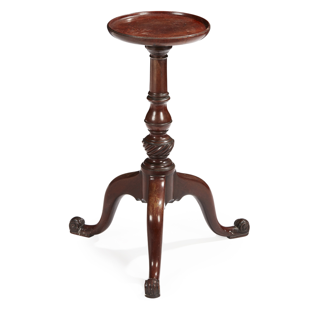 GEORGE II MAHOGANY KETTLE STAND