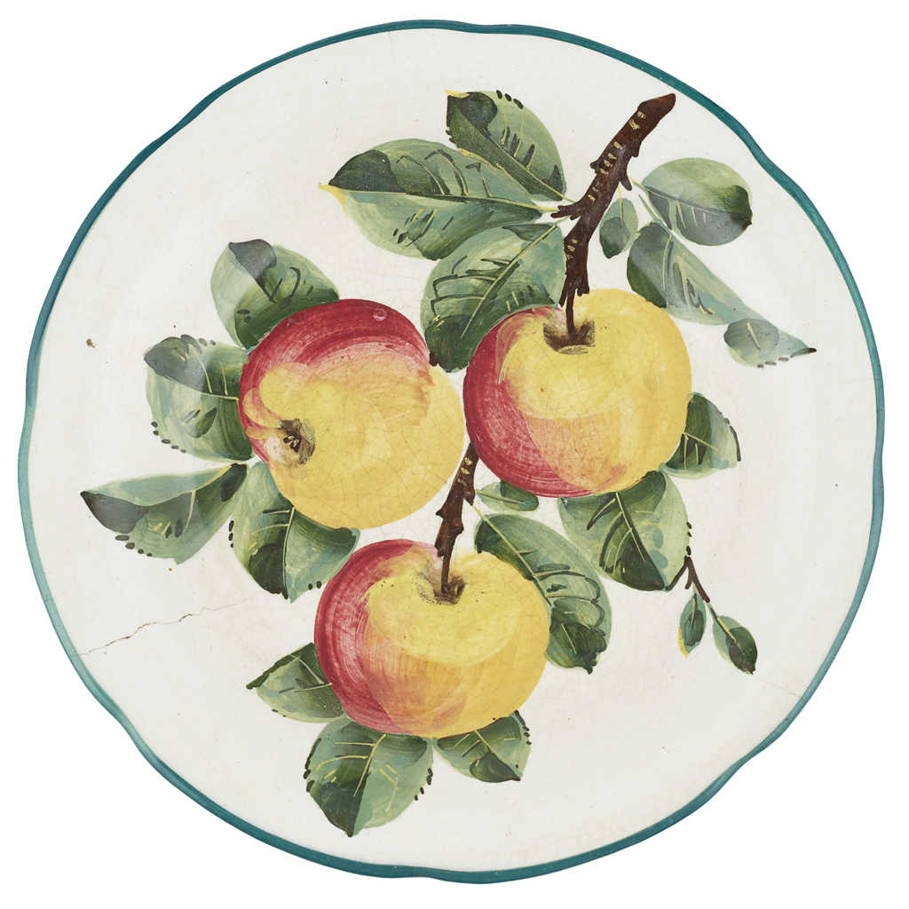 A GROUP OF THREE WEMYSS WARE GORDON DESSERT PLATES