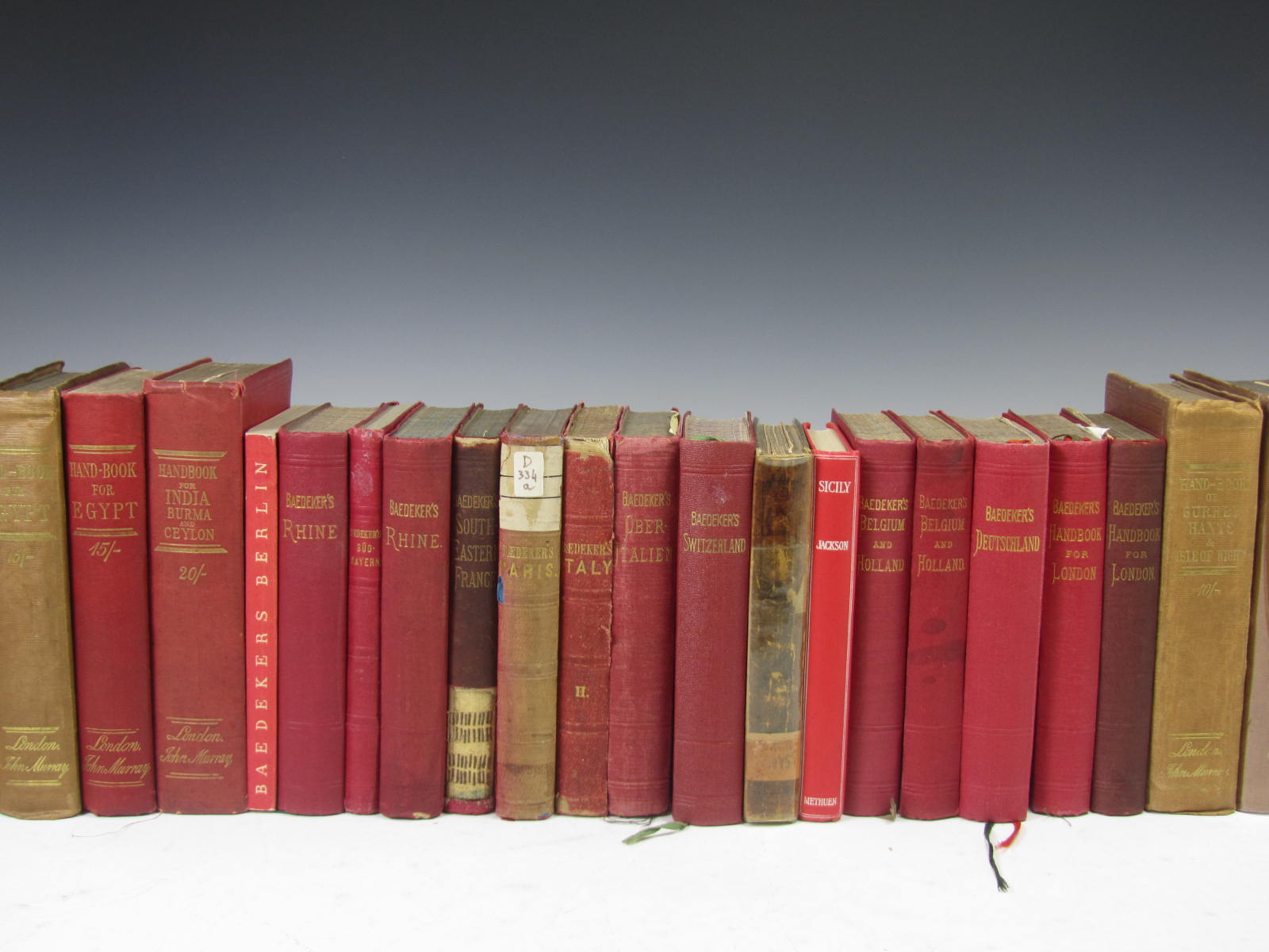 Baedeker, and other travel guides, a quantity