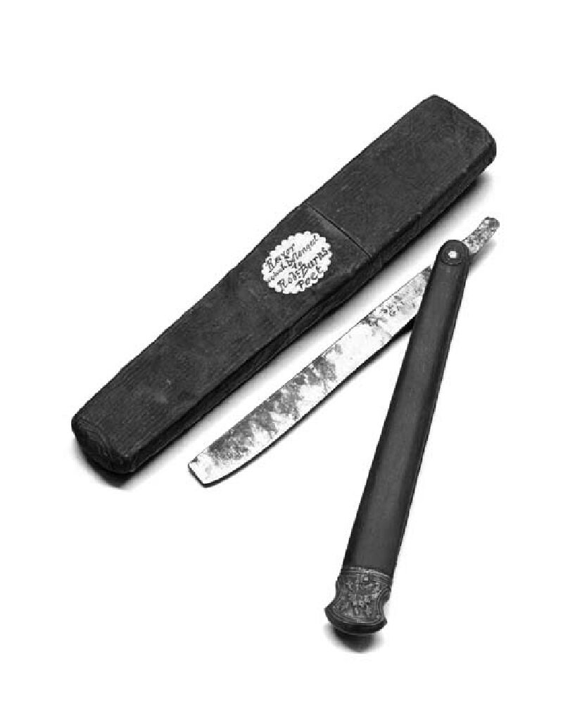 An open razor Reputedly once the property of Robert Burns